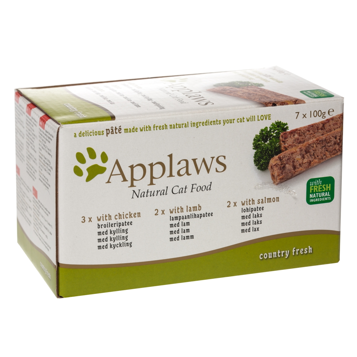 Applaws kaķu pastēte izlase vista/jērs/lasis 100g N7 (6007) - Produkta attēls