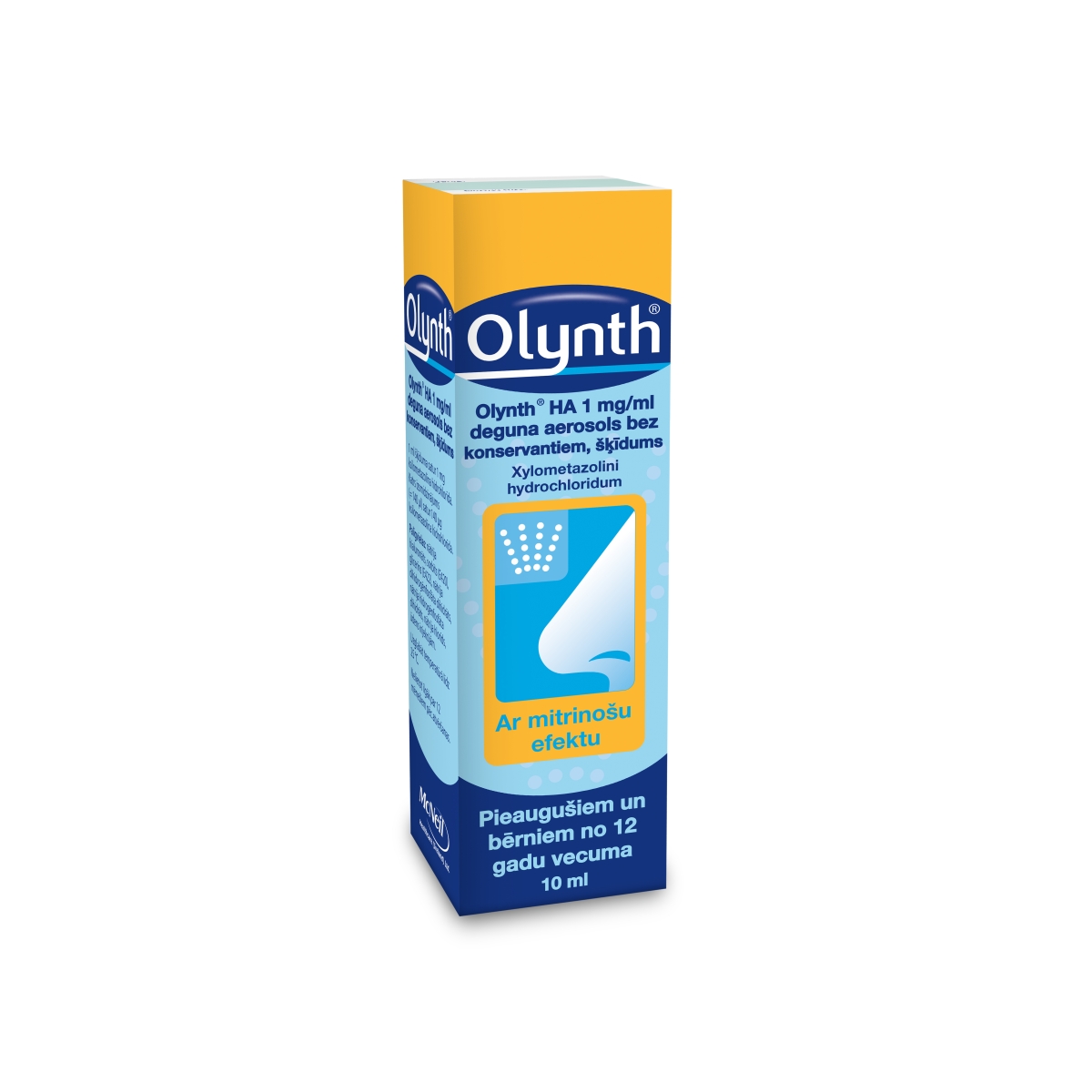 OLYNTH HA 0.1% deguna aerosols, 10 ml - Produkta attēls