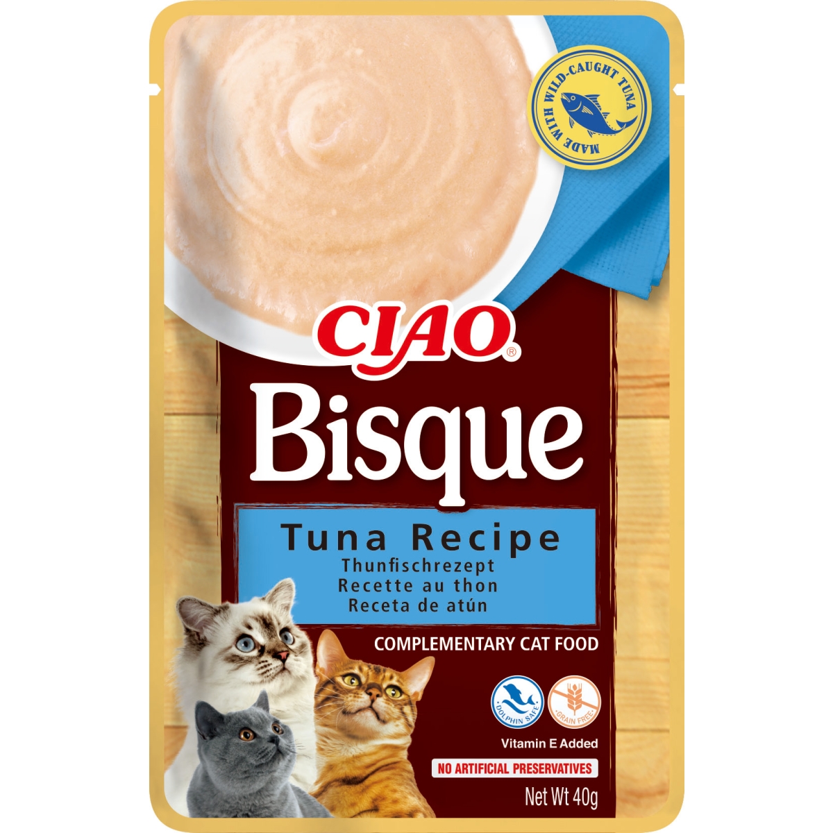 Churu Ciao Bisque krēmzupa kaķiem, tuncis 40g  N12 - Produkta attēls