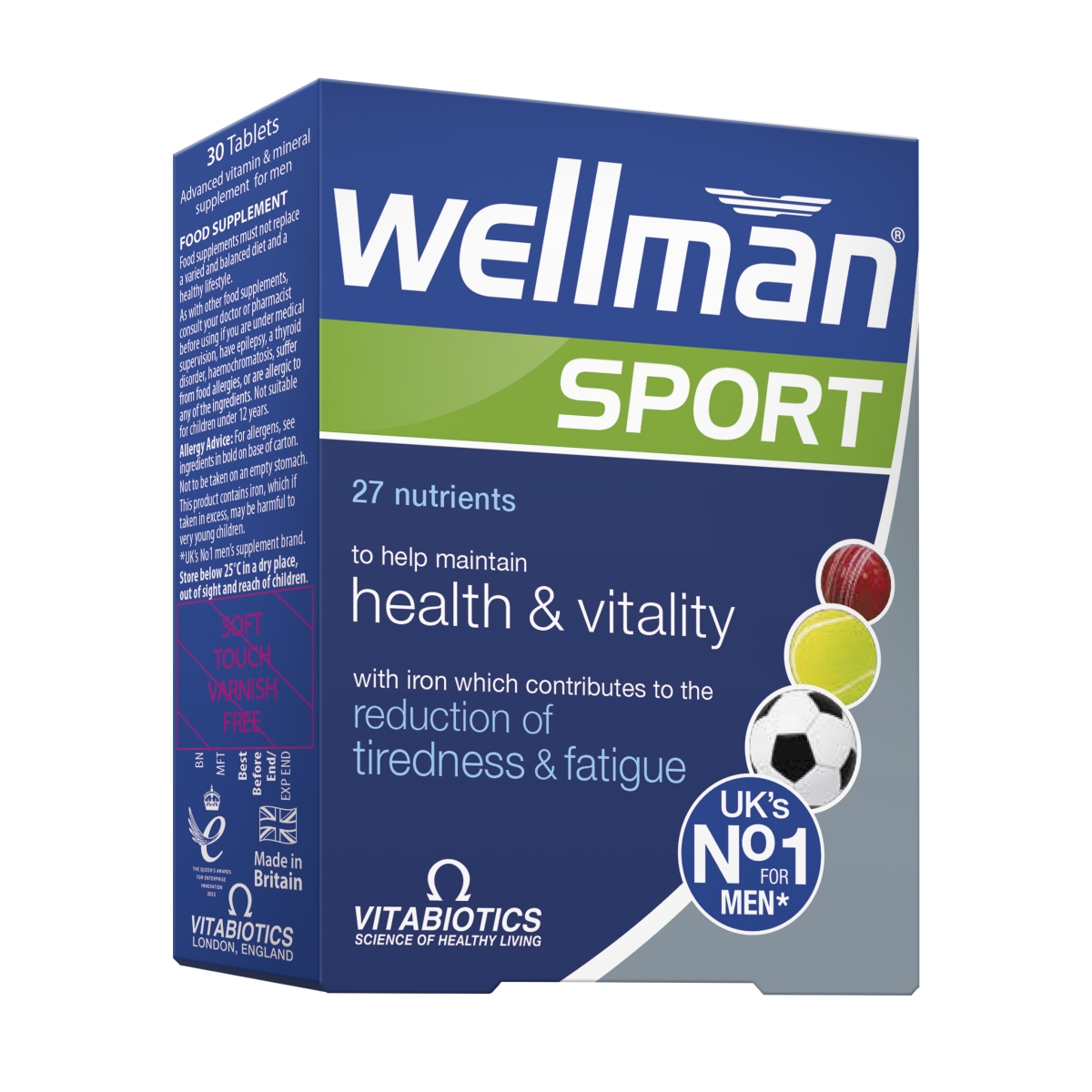 WELLMAN® Sport, tabletes N30 - Produkta attēls