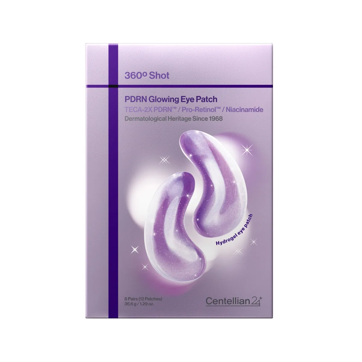 Centellian24 360º Shot PDRN glowing eye patch 6 pairs - Produkta attēls