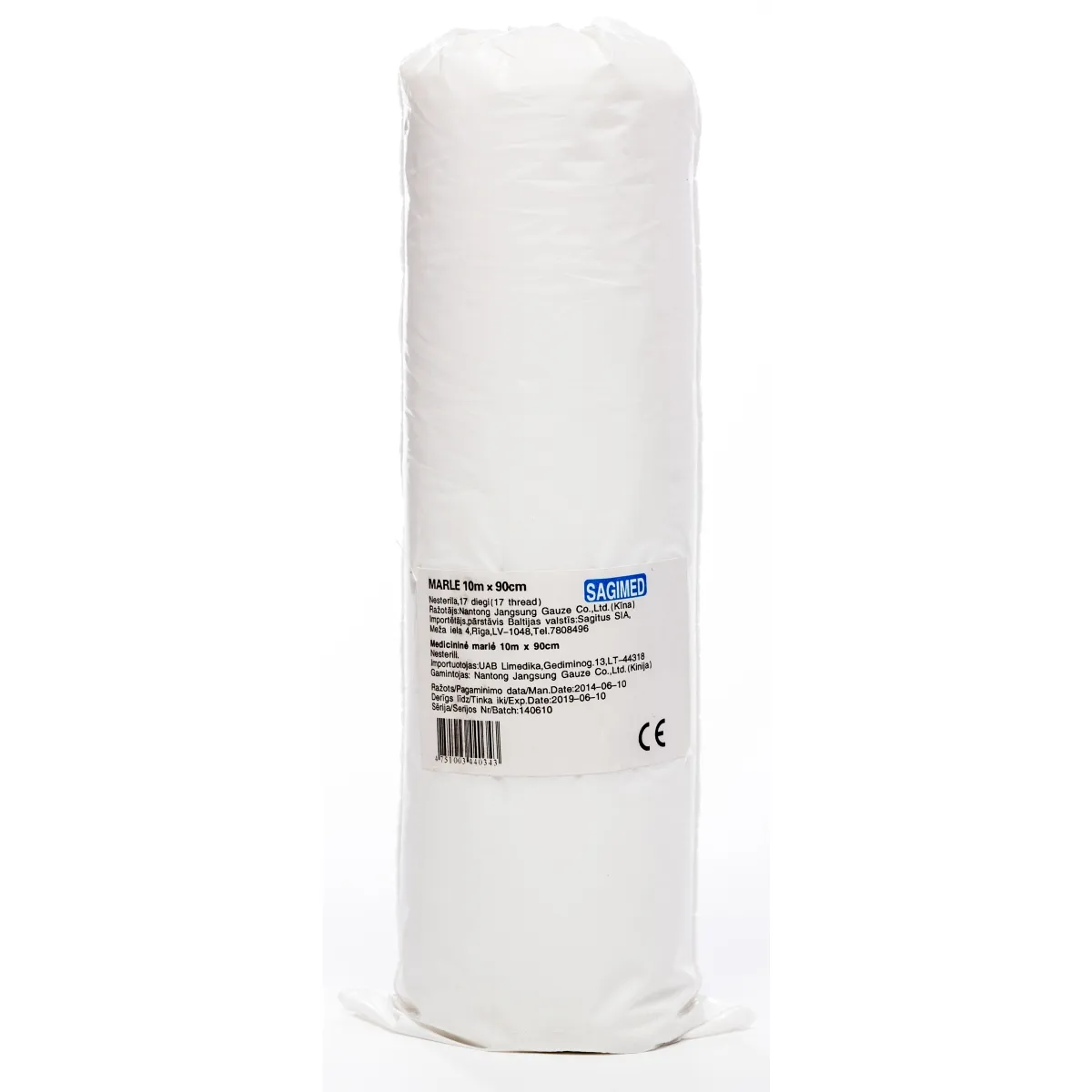 MARLE MEDICĪNISKĀ (17 DIEGI) 10Mx90CM (SAGIMED) - Produkta attēls