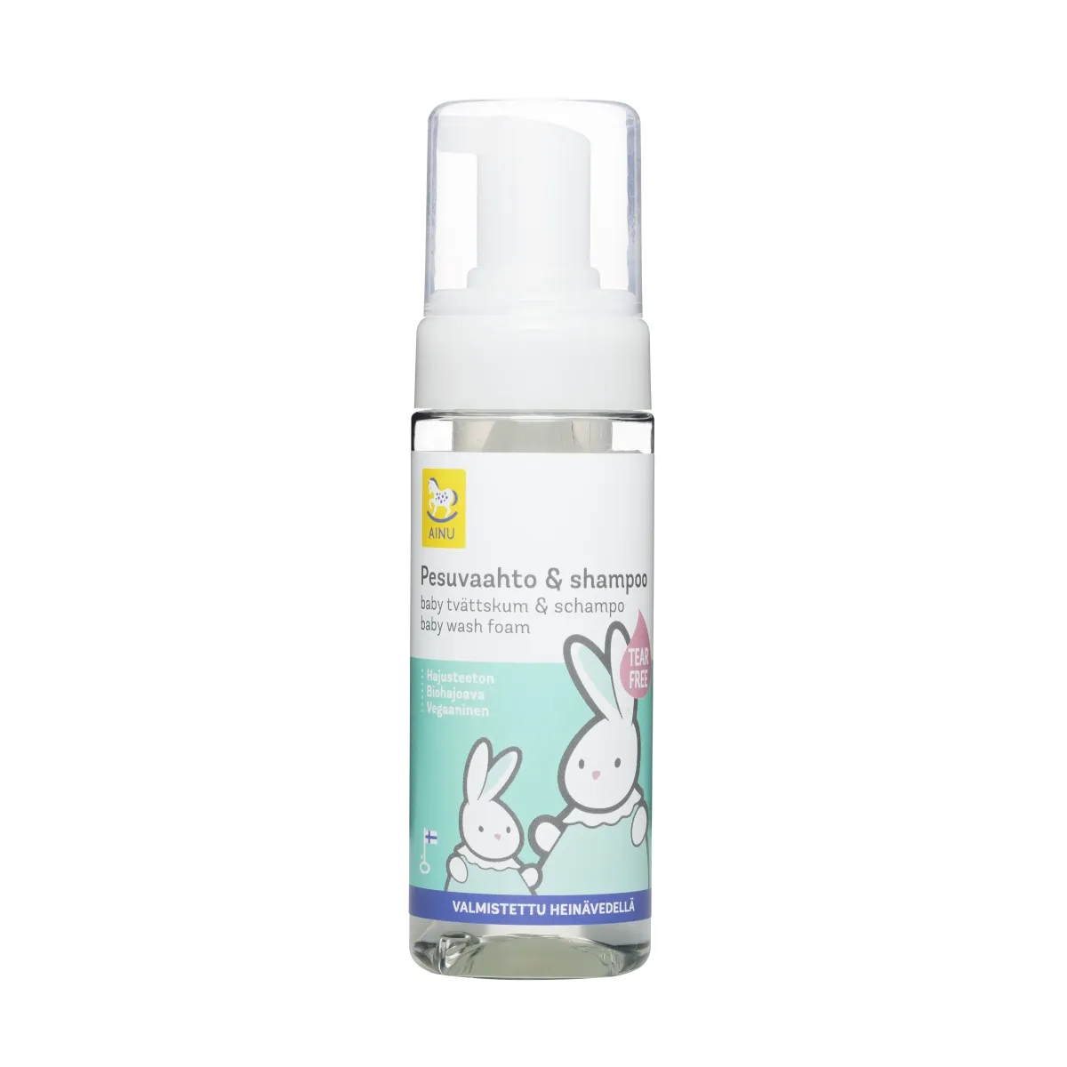 AINU Baby mazgāšanās putas un šampūns, 150 ml - Produkta attēls