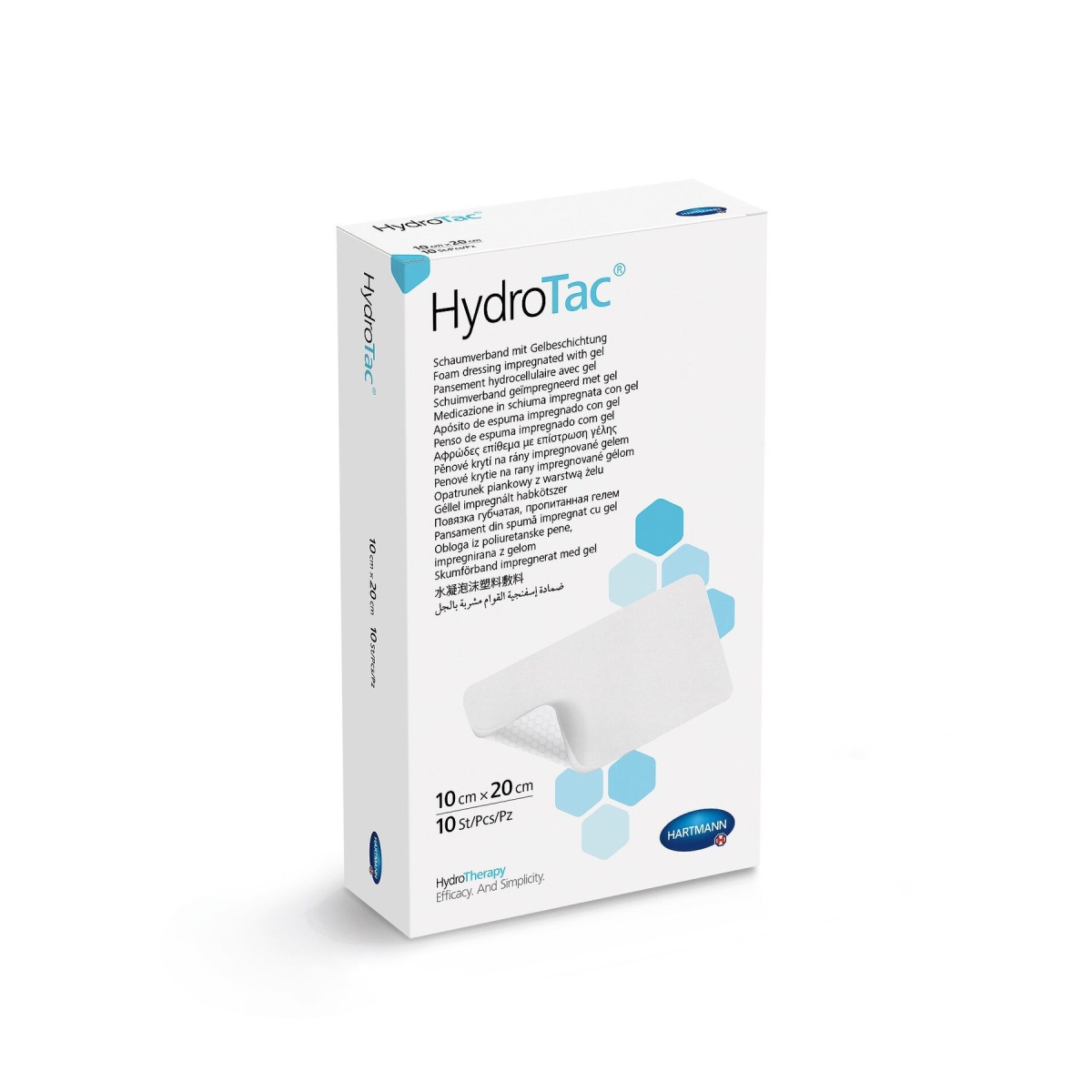 HYDROTAC brūču pārsējs (10 x 20 cm), 1 gab - Produkta attēls