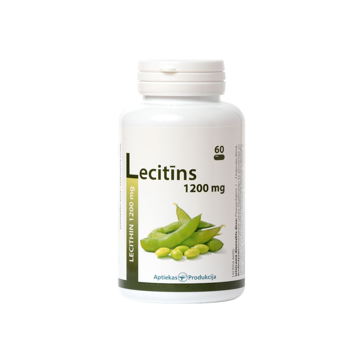 AP Lecitīns, kapsulas, 1200mg, 60gab - Produkta attēls