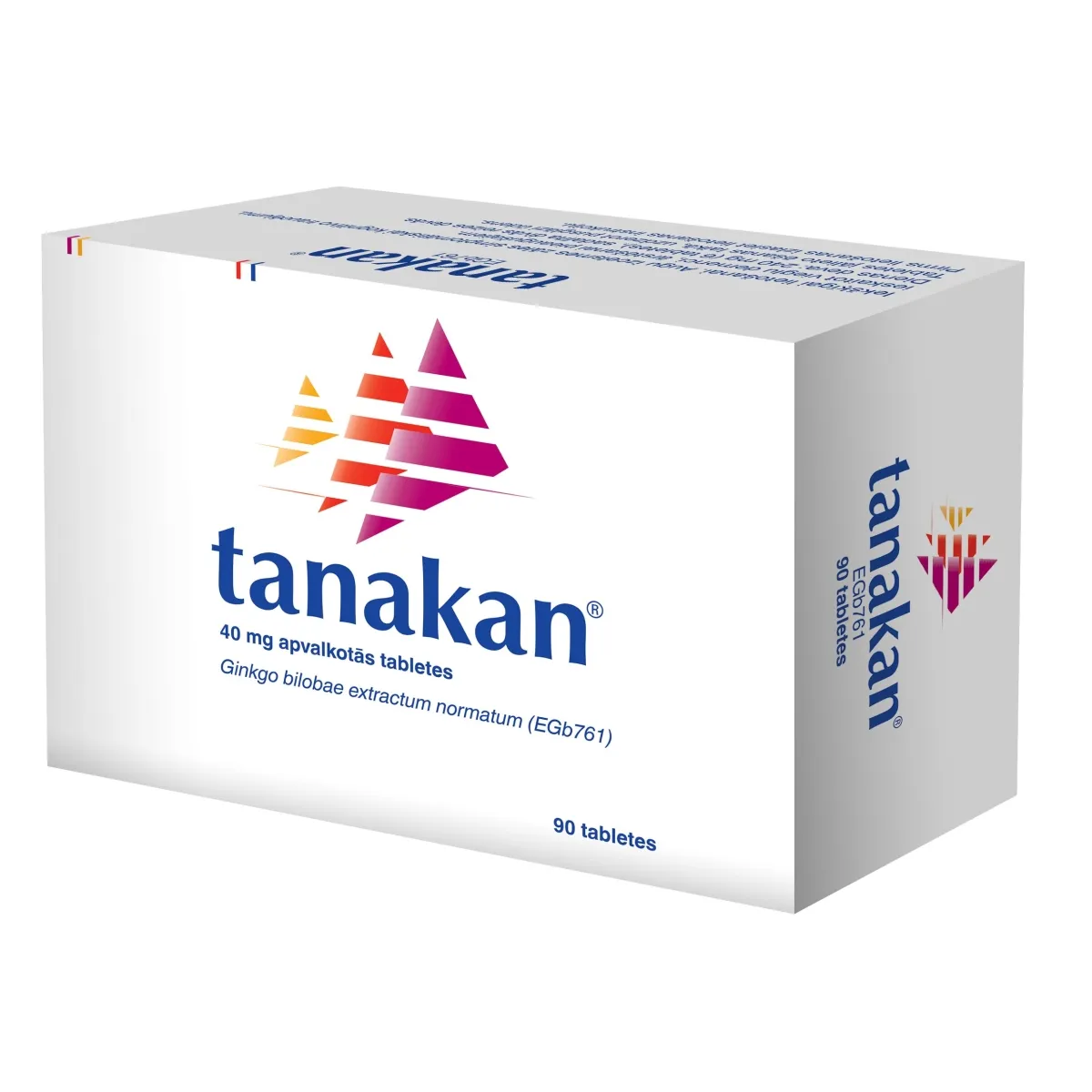 TANAKAN 40MG APVALKOTĀS TABLETES N90 - Produkta attēls