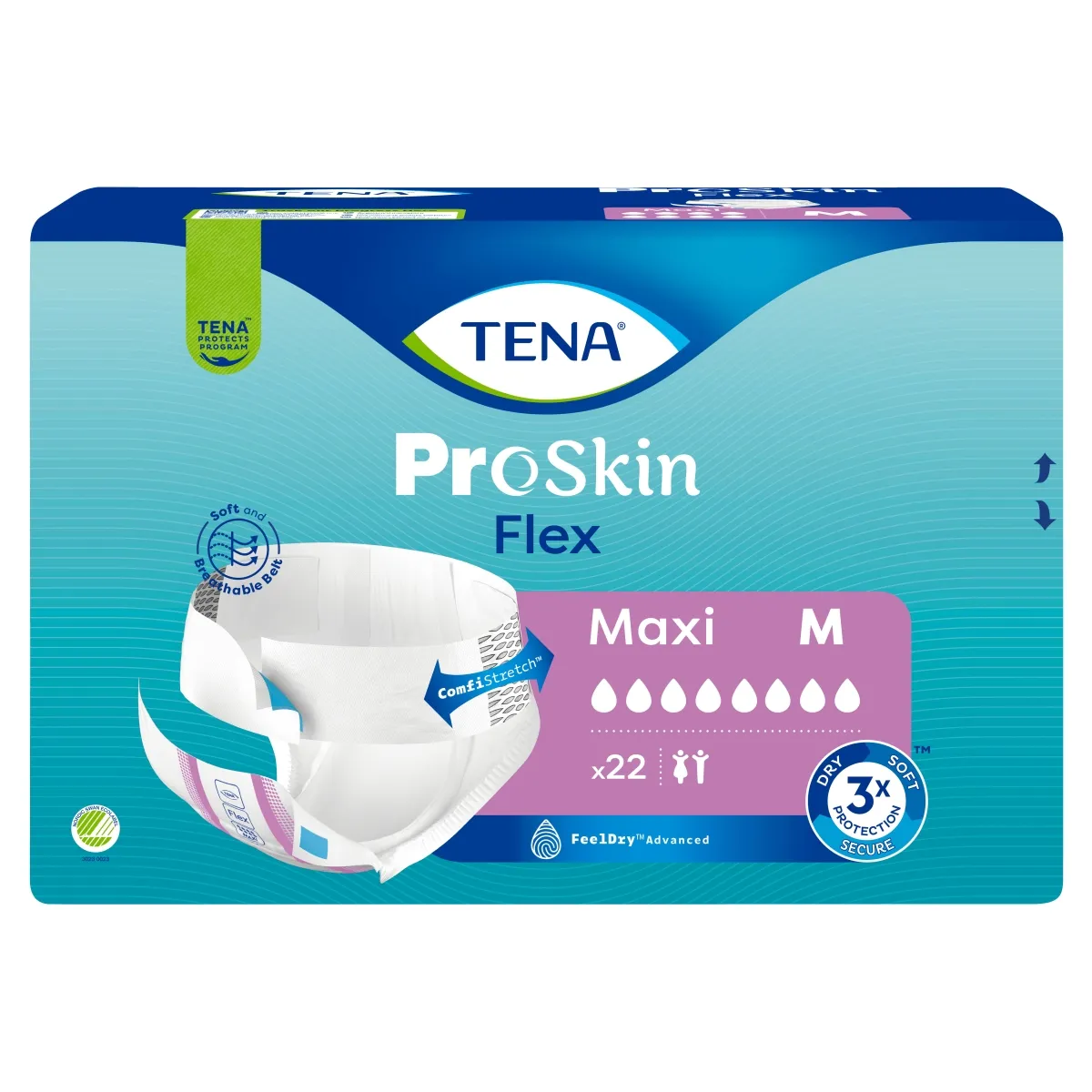 TENA Flex Maxi jostiņbikses M izmērs, 22 gab. - Produkta attēls