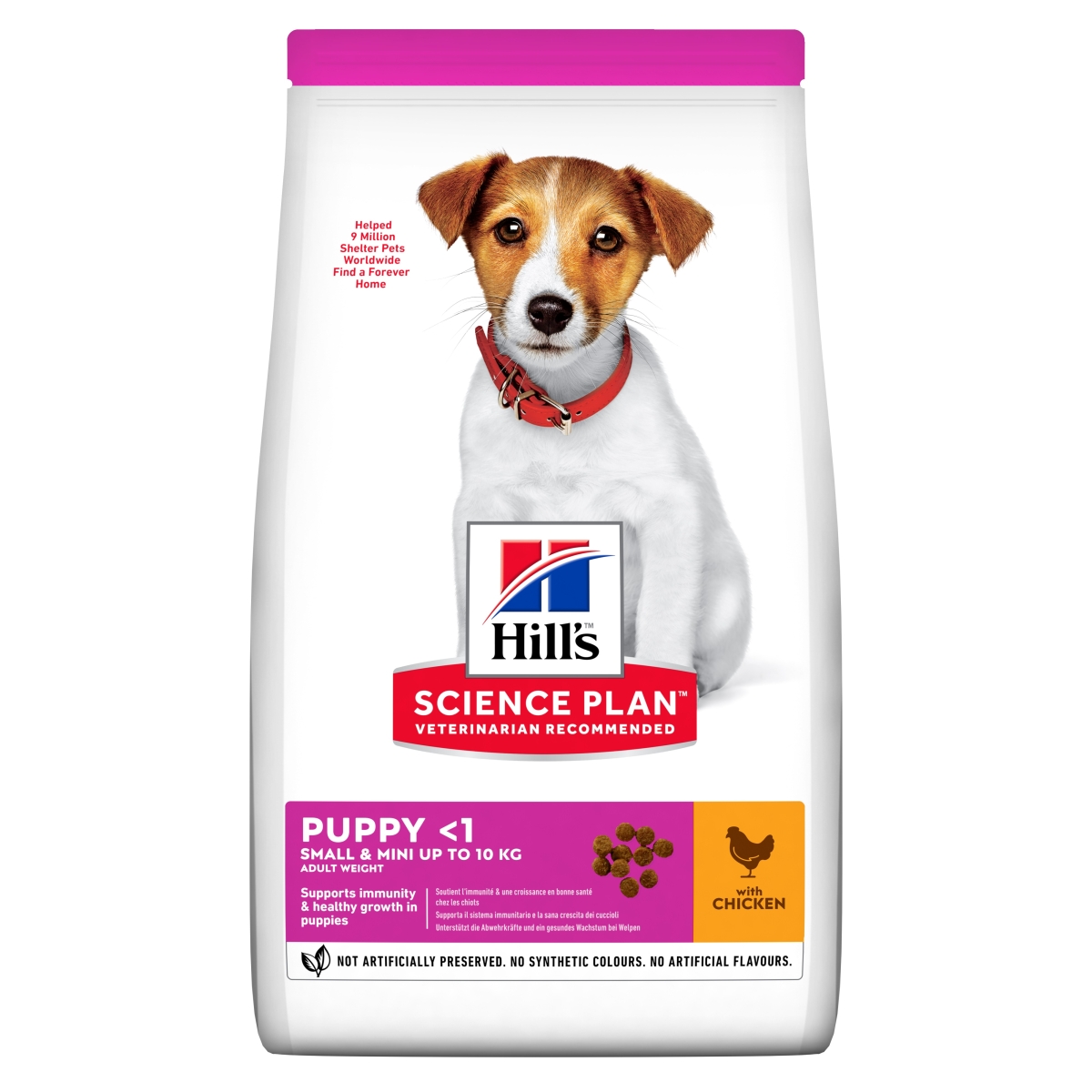 Hills kucēnu sausā barība mazām šķirnēm vista 1,5kg - Produkta attēls