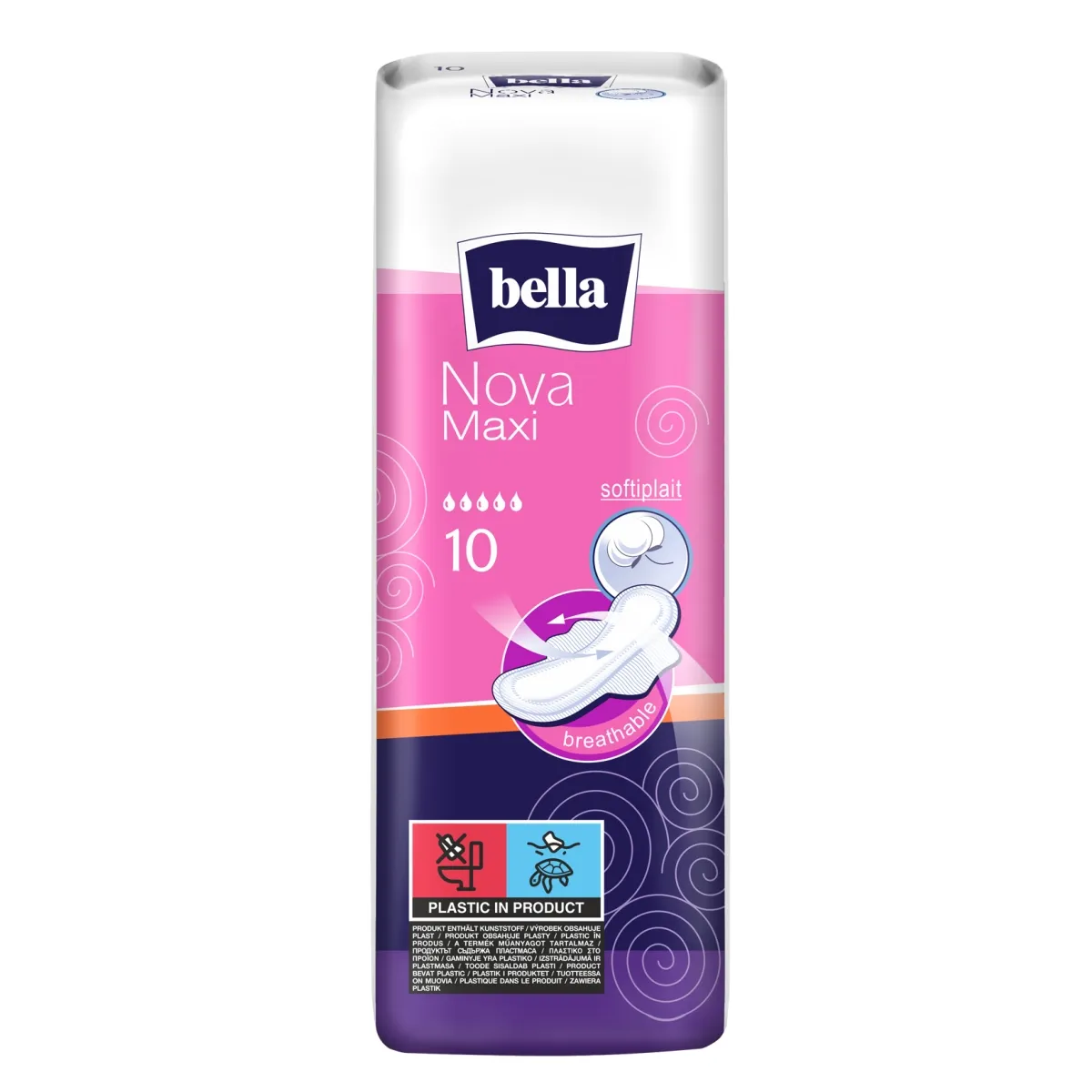 BELLA NOVA MAXI higiēniskās paketes, 10 gab. - Produkta attēls 1