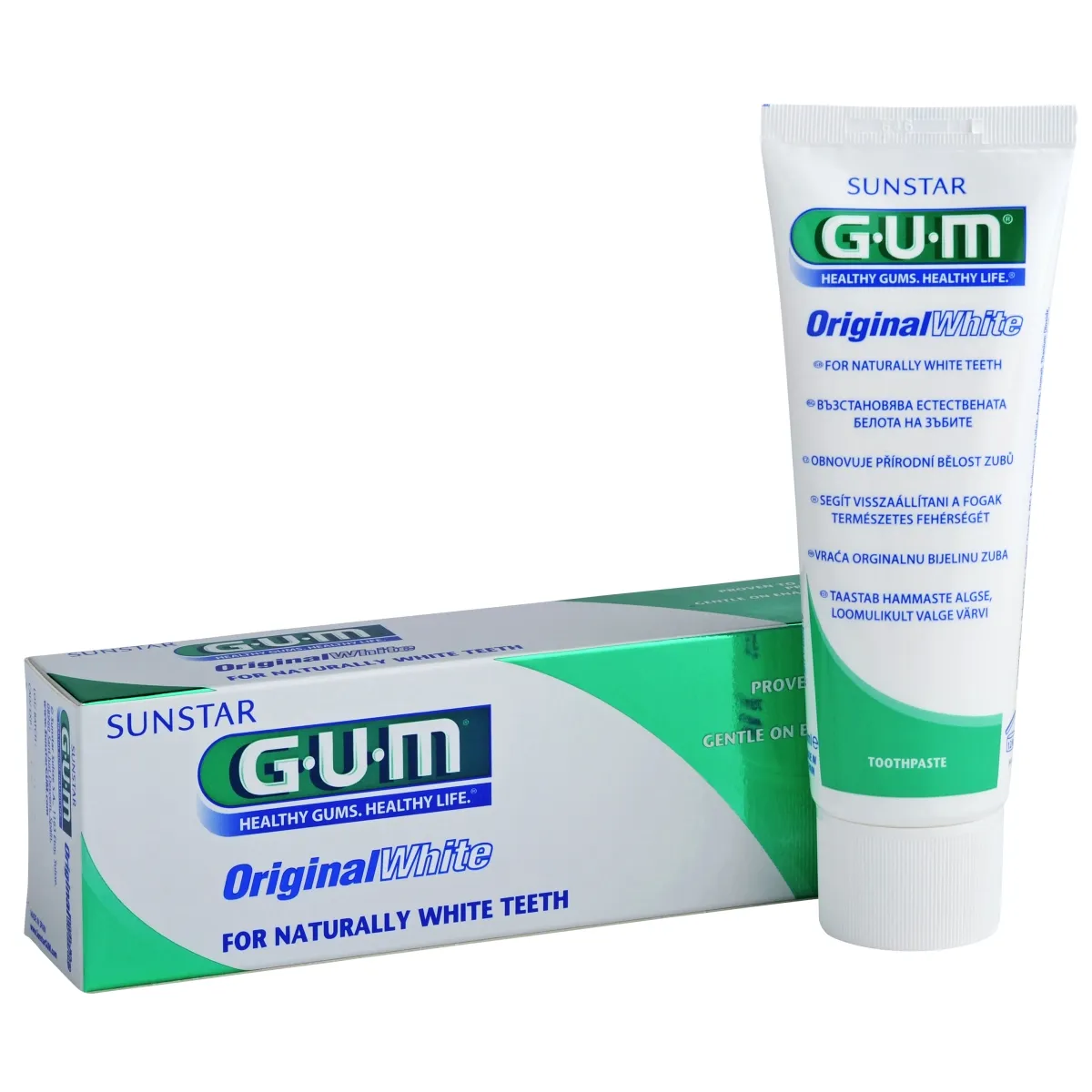 GUM® Original White zobu pasta, 75 ml - Produkta attēls