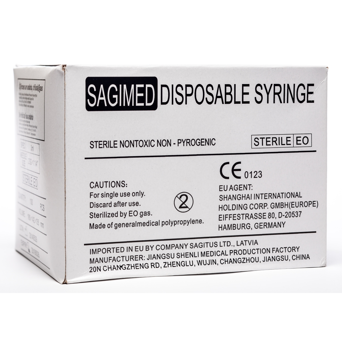 SYRINGE TRĪSKOMP.3ML 23G (+AD.0.6X32) SLIP N100 - Produkta attēls