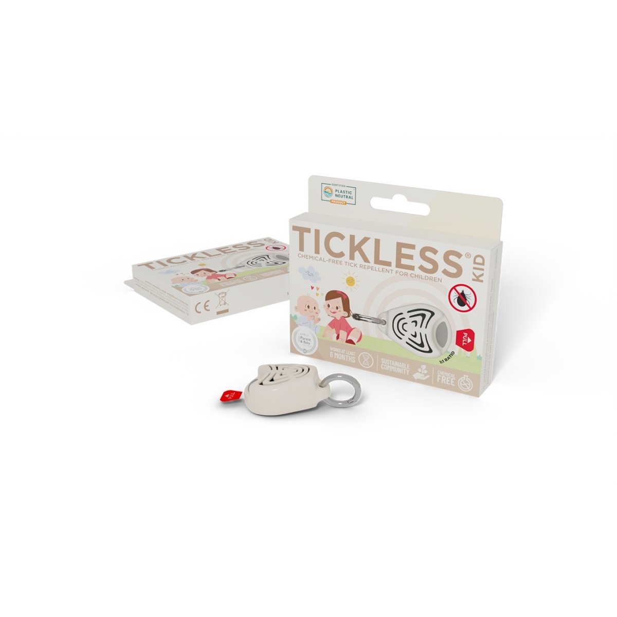 Tickless Kid ultraskaņas repelenta ierīce, bēša - Produkta attēls