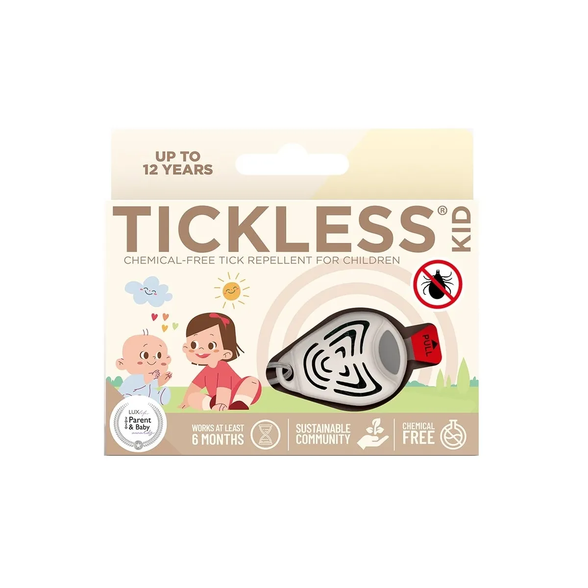 Tickless Kid ultraskaņas repelenta ierīce, bēša - Produkta attēls
