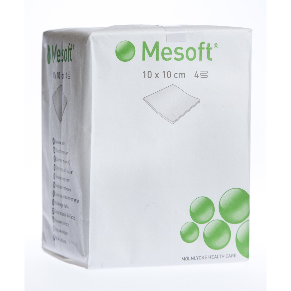 MESOFT Nesterilas salvetes 10 x 10cm (40g) 100 gab. - Produkta attēls