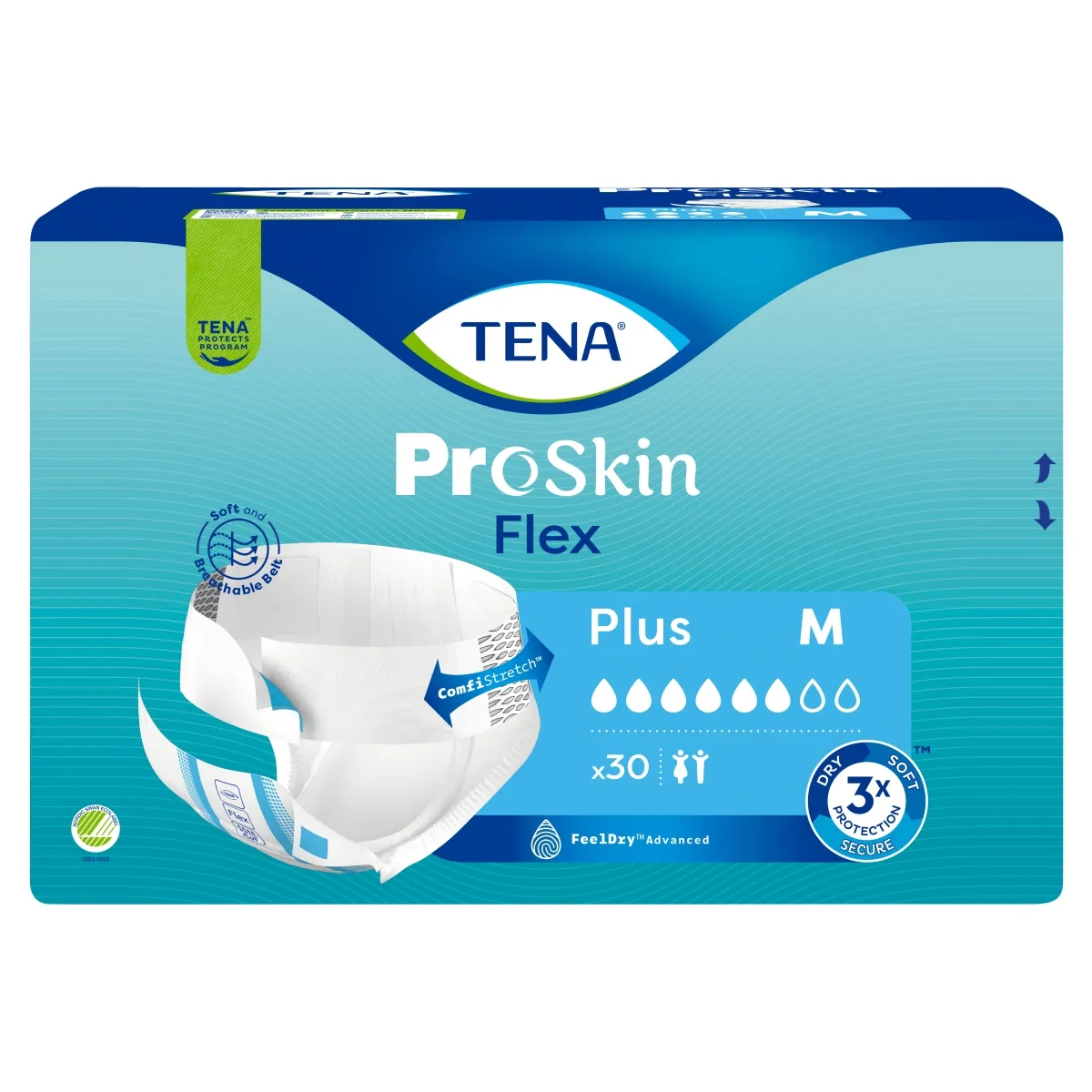 TENA Flex Plus jostiņbikses M izmērs, 30 gab. - Produkta attēls