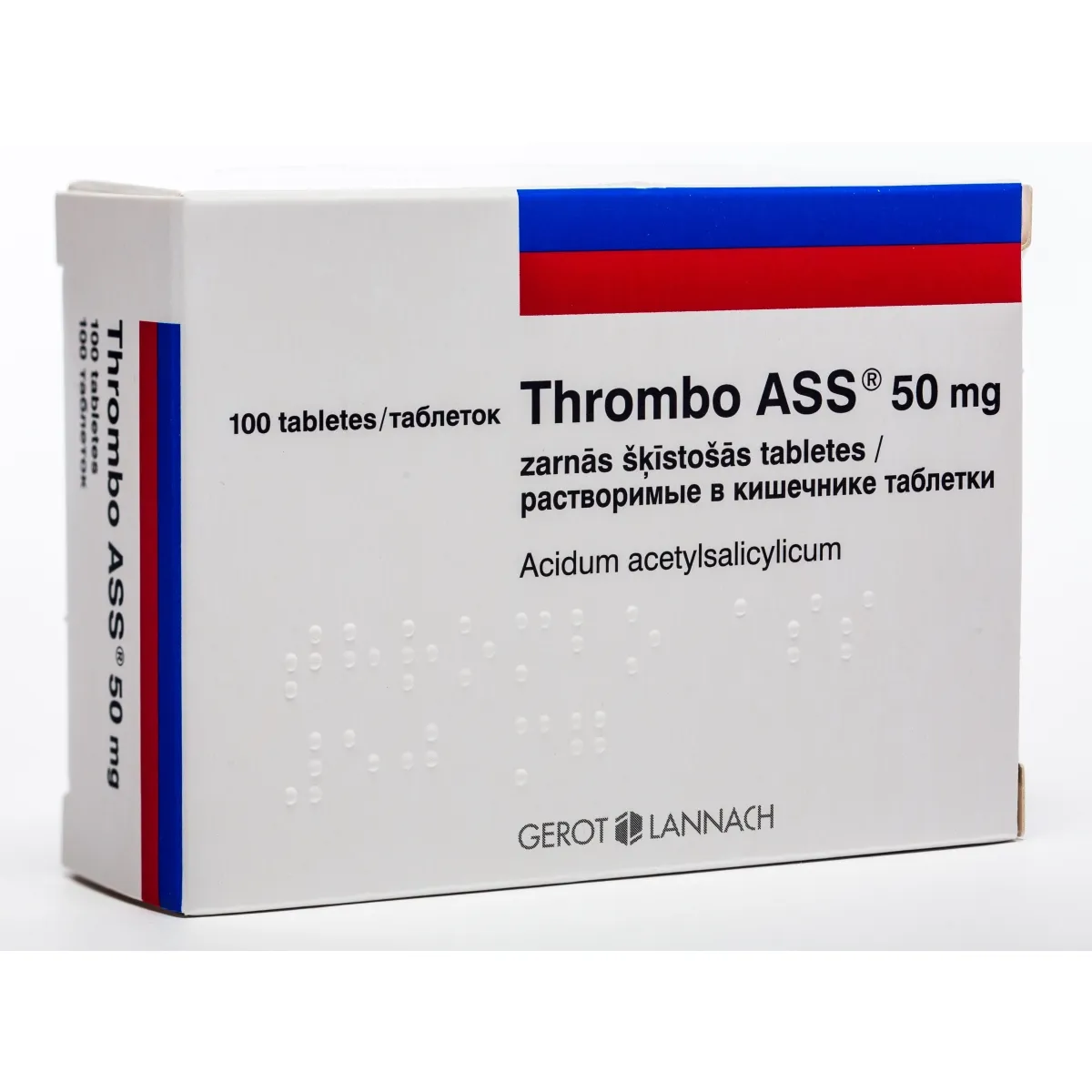 THROMBO ASS 50MG TABLETES N100 - Produkta attēls