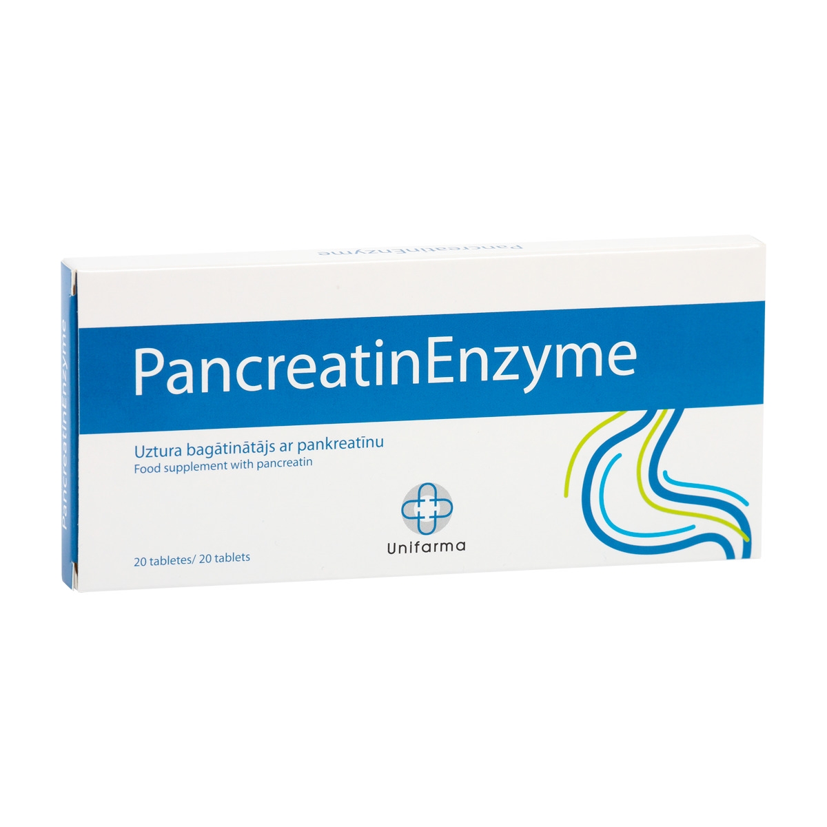 PancreatinEnzyme tabletes, 20 gab. - Produkta attēls