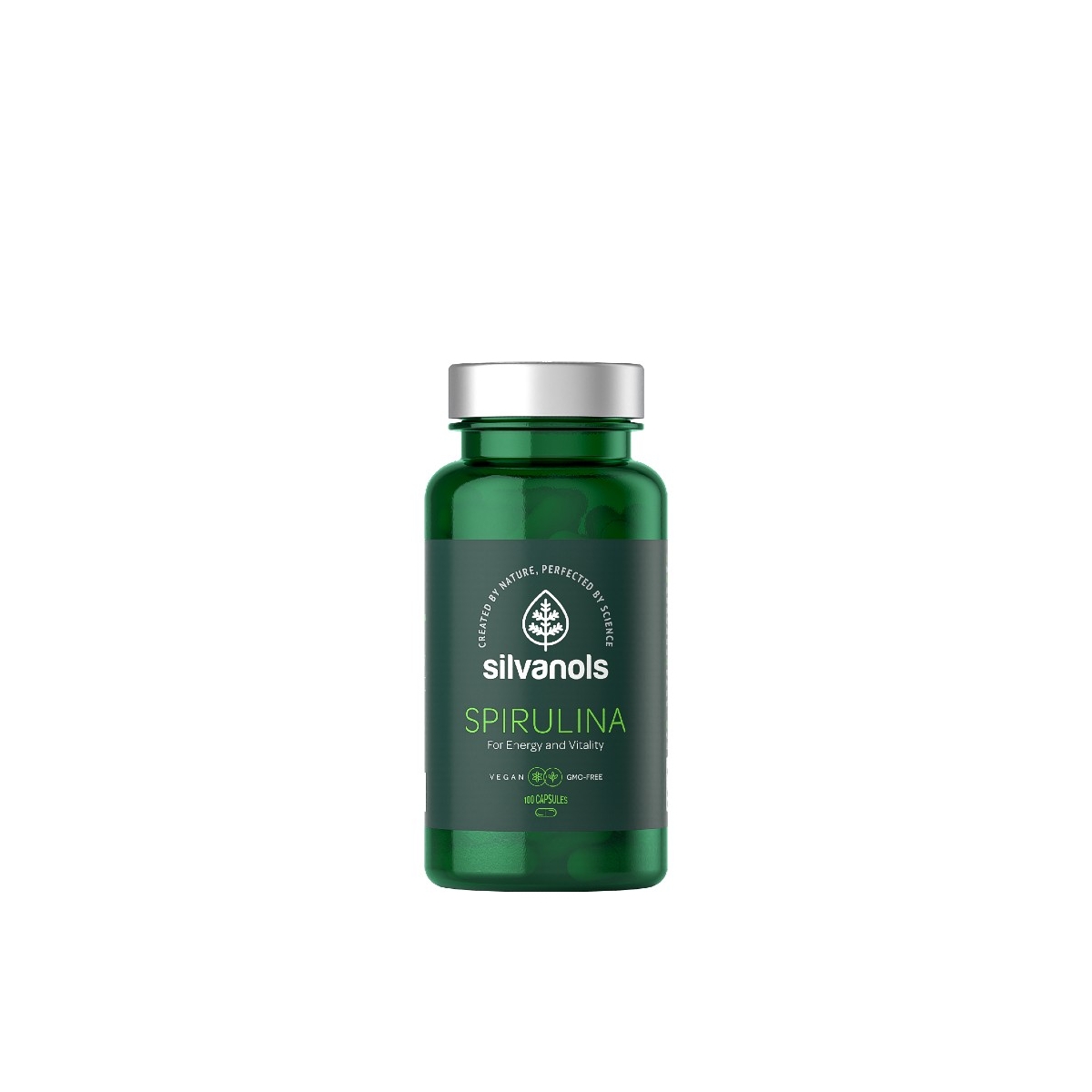 SILVANOLS Spirulina kapsulas, 100 gab. - Produkta attēls