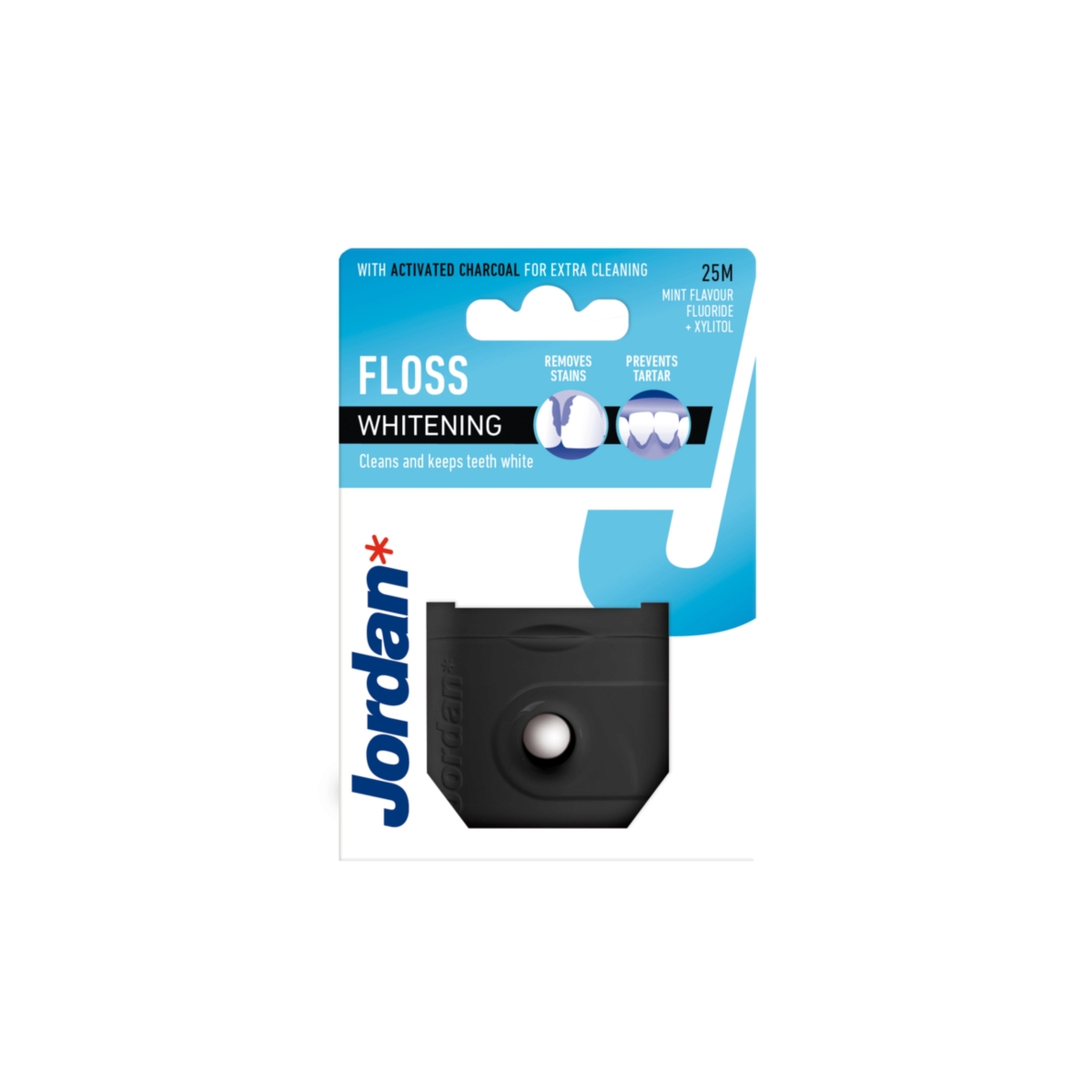 JORDAN "Whitening“ balinošs zobu diegs, 25m - Produkta attēls