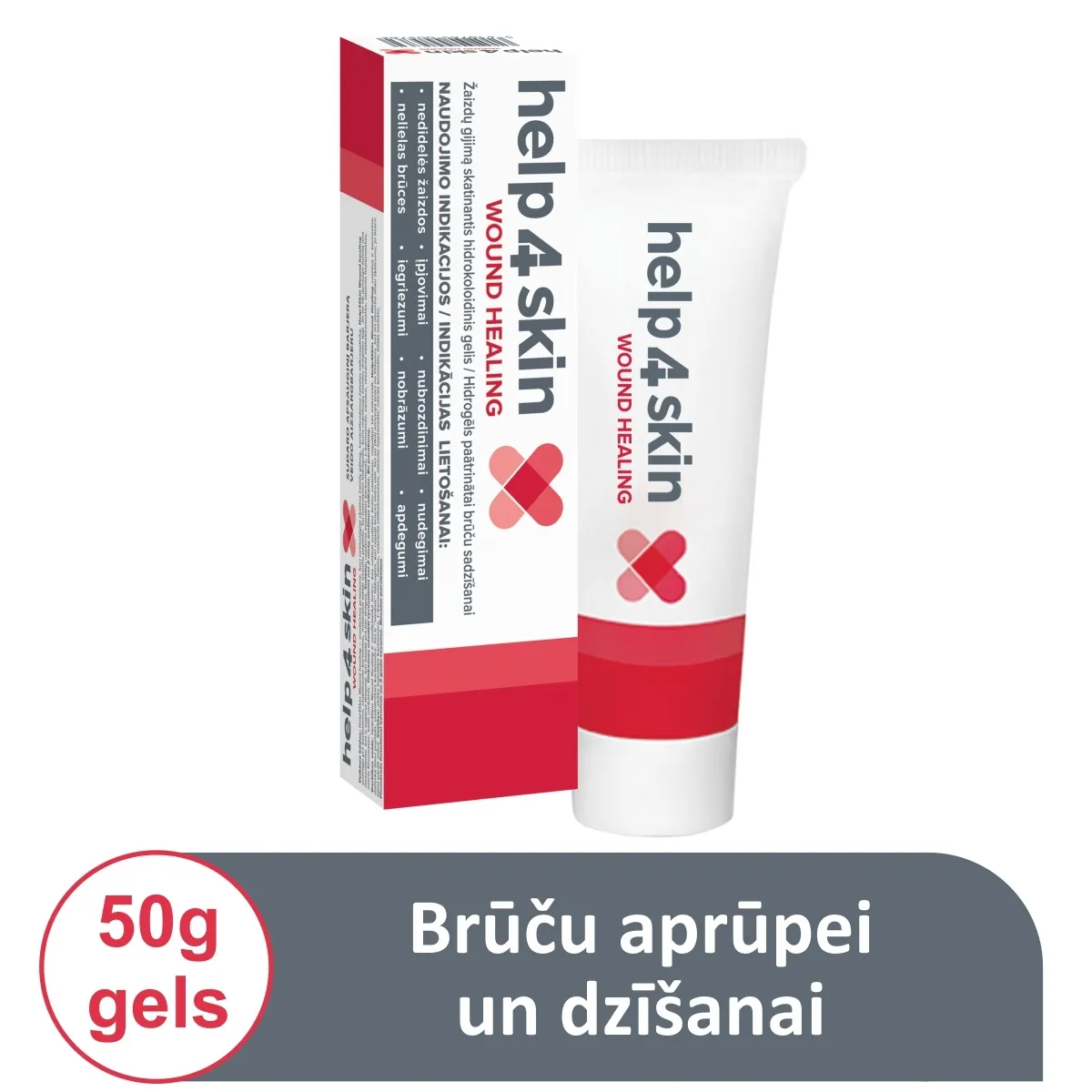 HELP4SKIN hidrokoloīda gels, 50 g - Produkta attēls 1