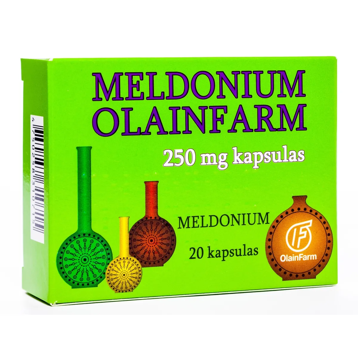 MELDONIUM 250 mg kapsulas, 20 gab. - Produkta attēls