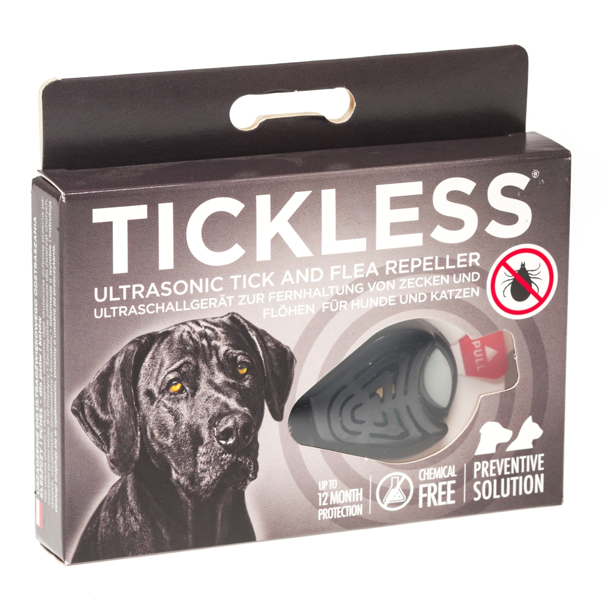 Tickless Pet ultraskaņas repelenta ierīce, melna - Produkta attēls