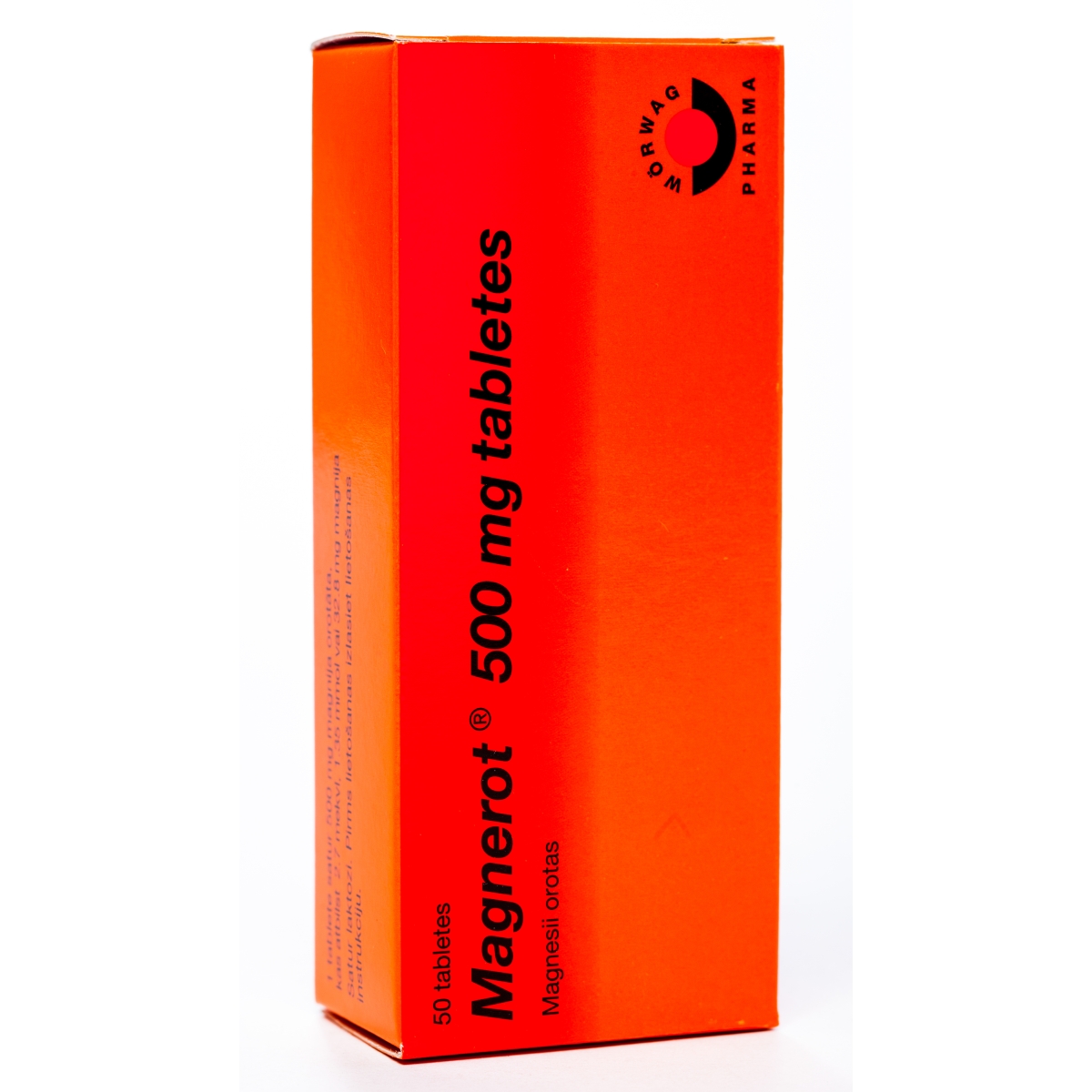 MAGNEROT 500MG TABLETES N50 LV 10420 - Produkta attēls