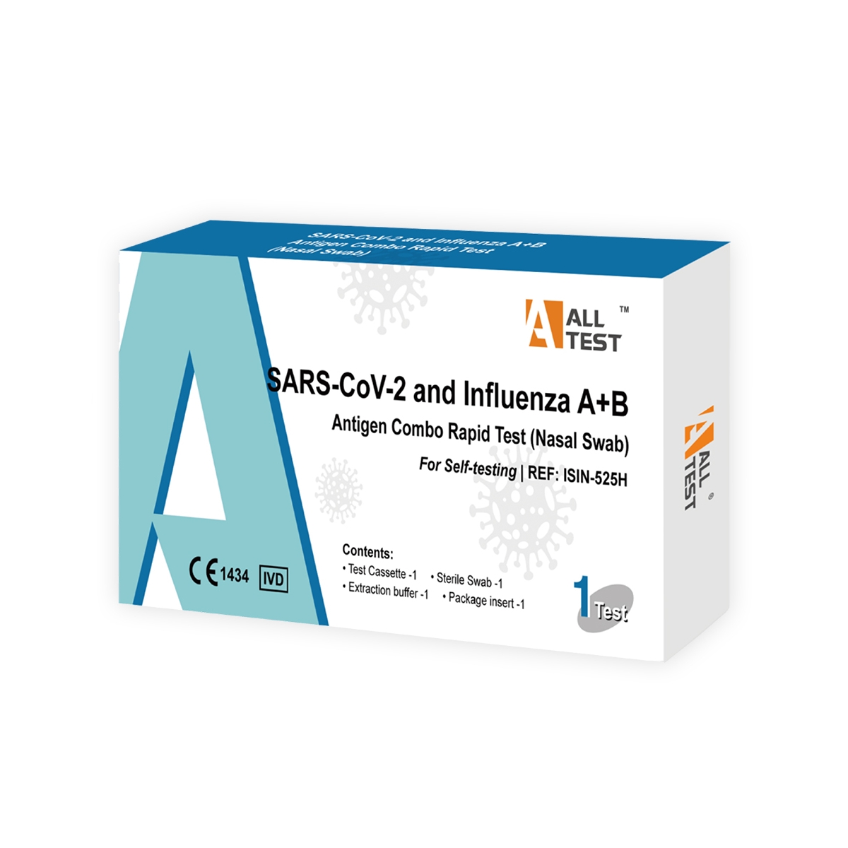 TESTS SARS-COV-2 & INFLUENZA A/B Comgo rapid Nasale - Produkta attēls