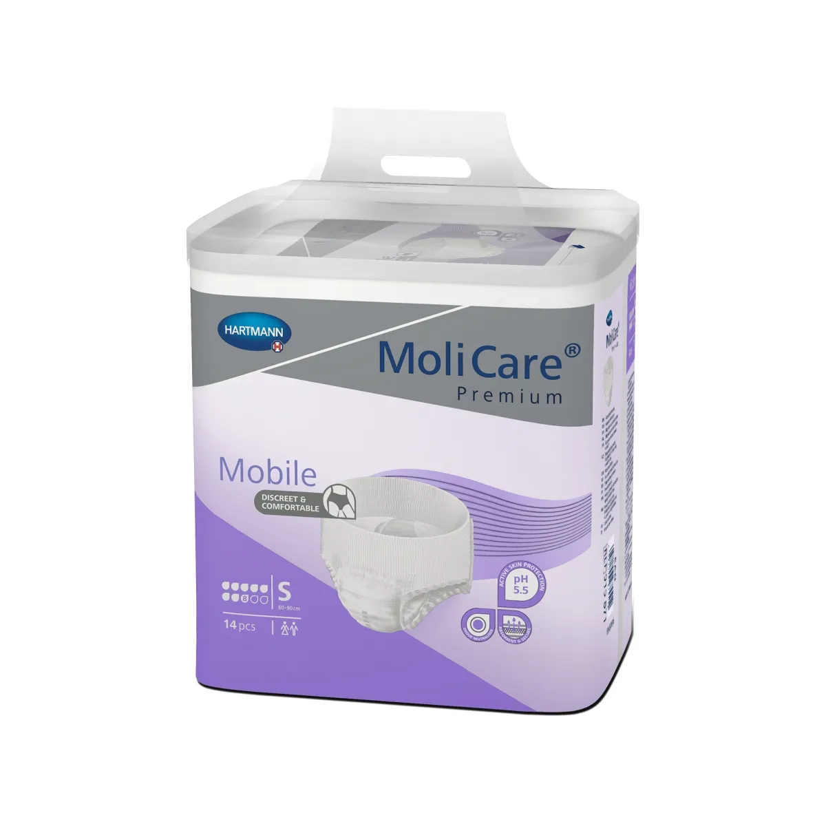 MOLICARE Premium Mobile bikses (S izmērs,8 lāses), 14 gab - Produkta attēls