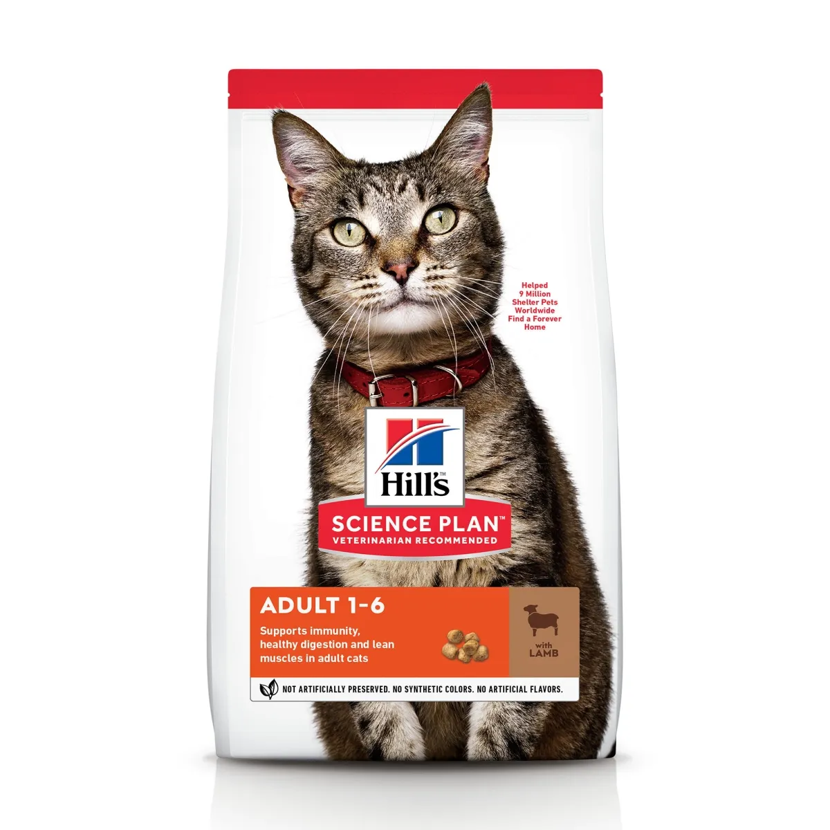 Hills kaķu sausā barība jērs&rīsi 1,5kg - Produkta attēls