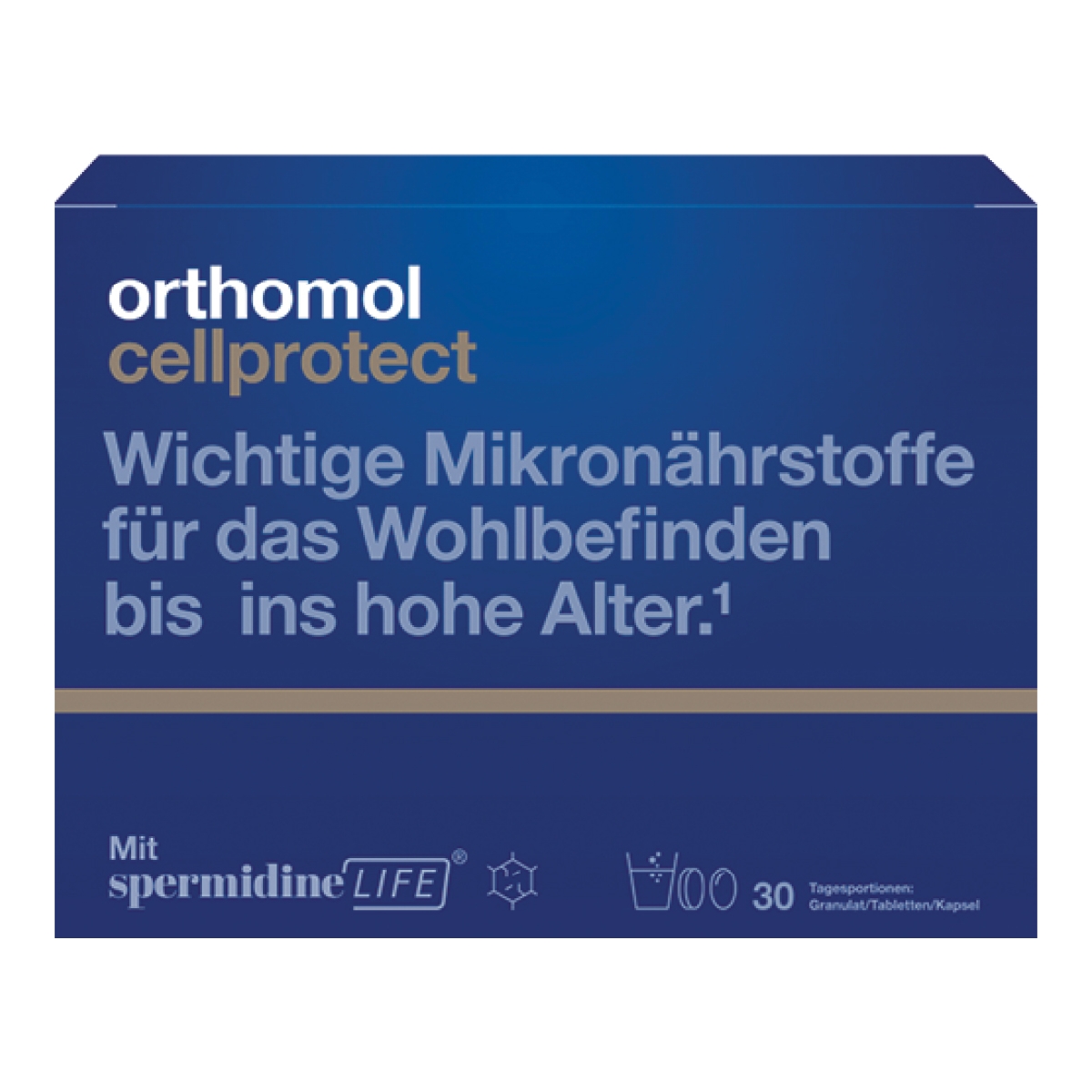 ORTHOMOL Cellprotect (pulveris + 3 tabletes + kapsula), 30 gab. - Produkta attēls