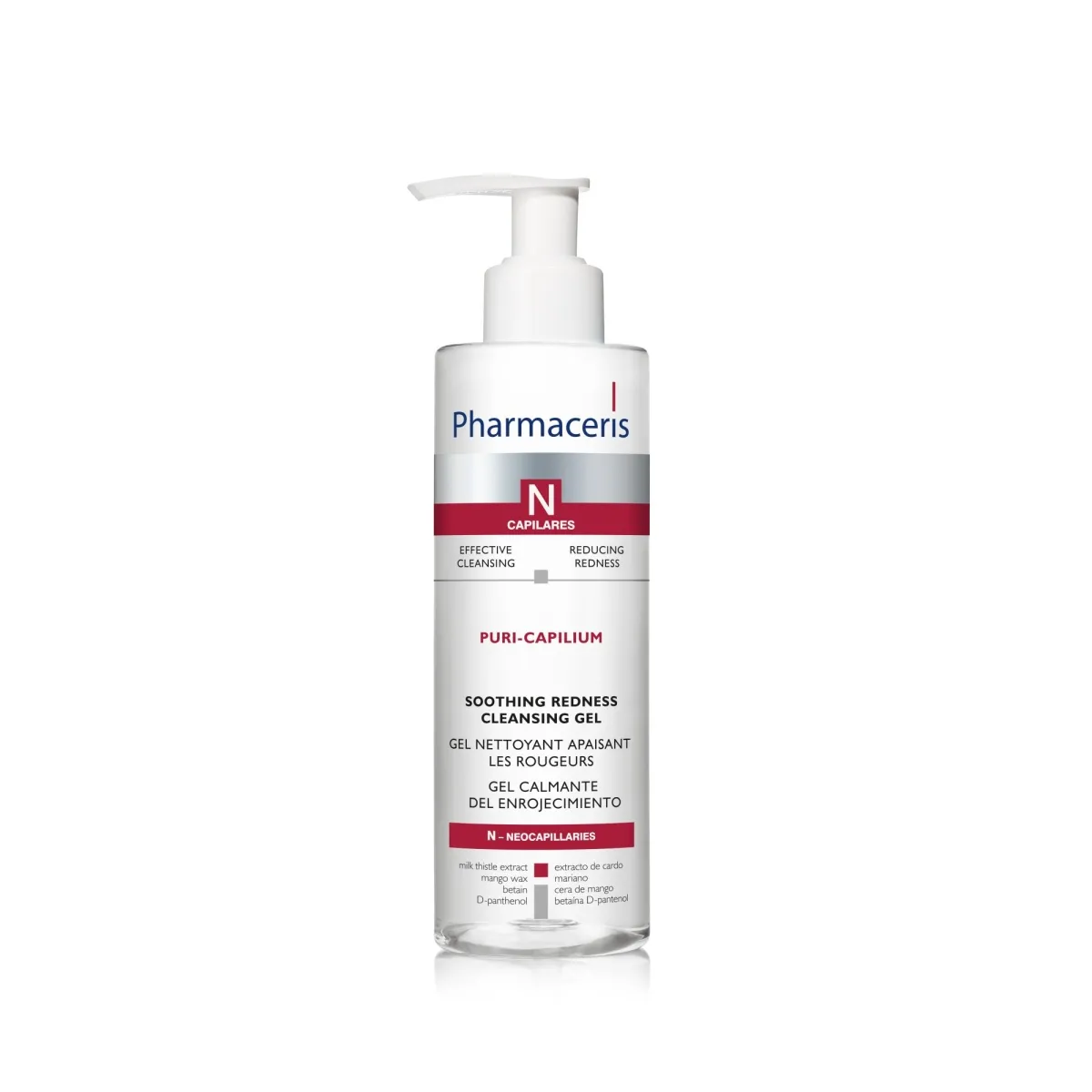 PHARMACERIS N.Puri-Capilium gēls sejas mazgāšanai, 190 ml - Produkta attēls