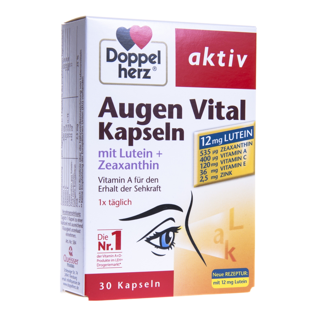 DOPPELHERZ® aktiv Augen Vital kapsulas, 30 gab - Produkta attēls
