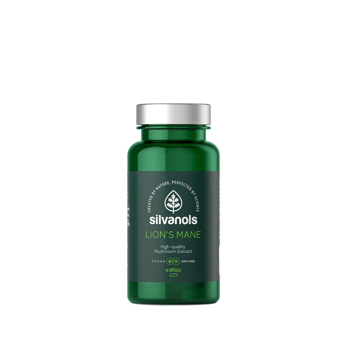 SILVANOLS Lions Mane kapsulas, 60 gab. - Produkta attēls