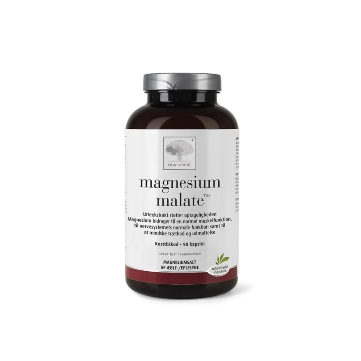 NEW NORDIC Magensium Malate kapsulas, 90 gab. - Produkta attēls