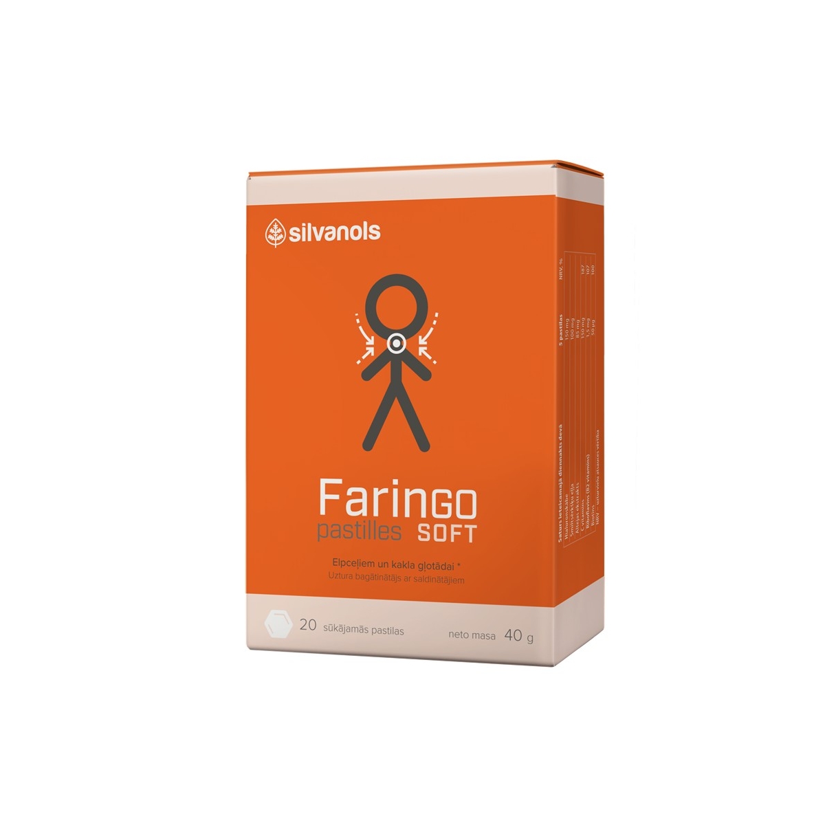 FARINGO Soft pastilas, 20 gab. - Produkta attēls