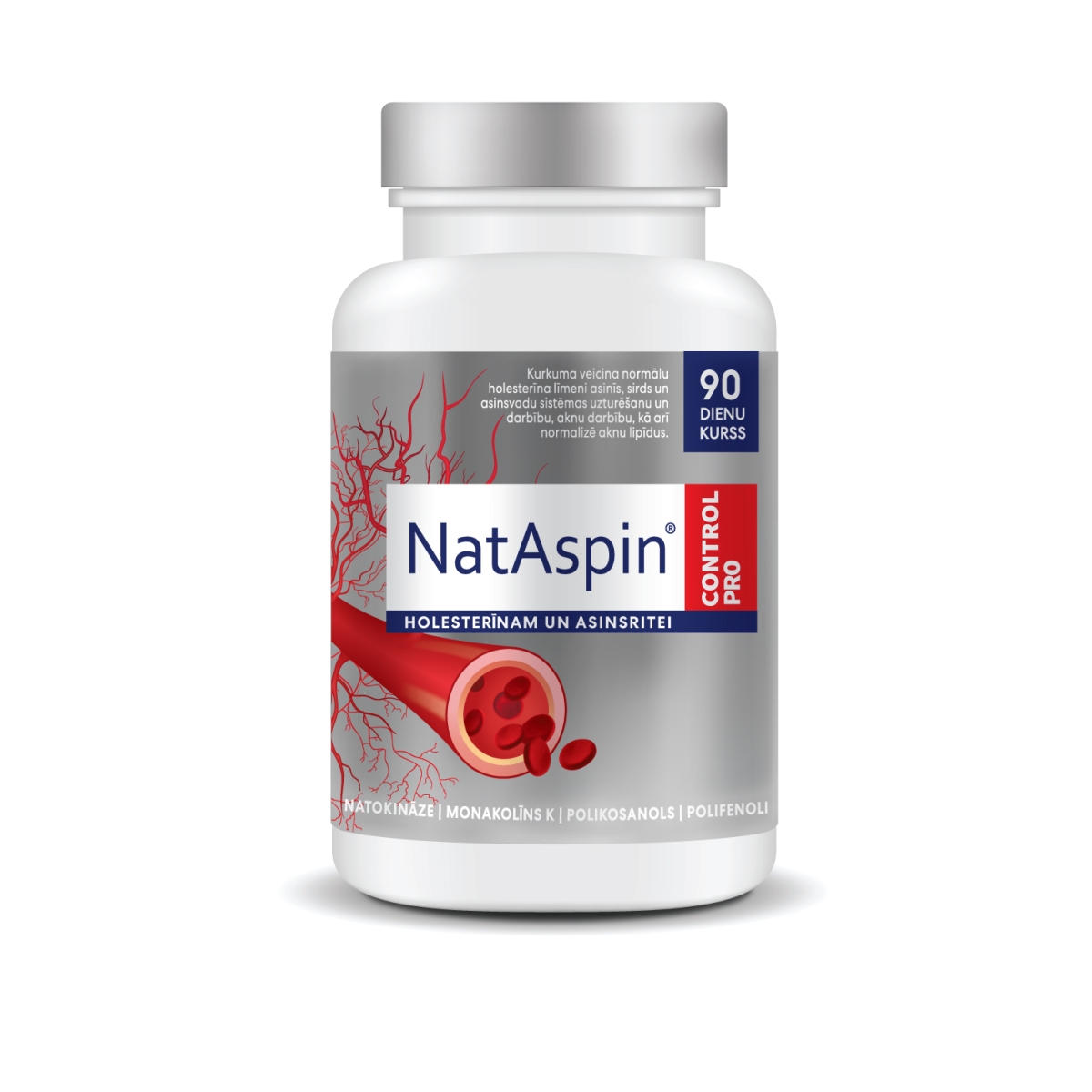 NATASPIN Control Pro kapsulas, 90 gab. - Produkta attēls