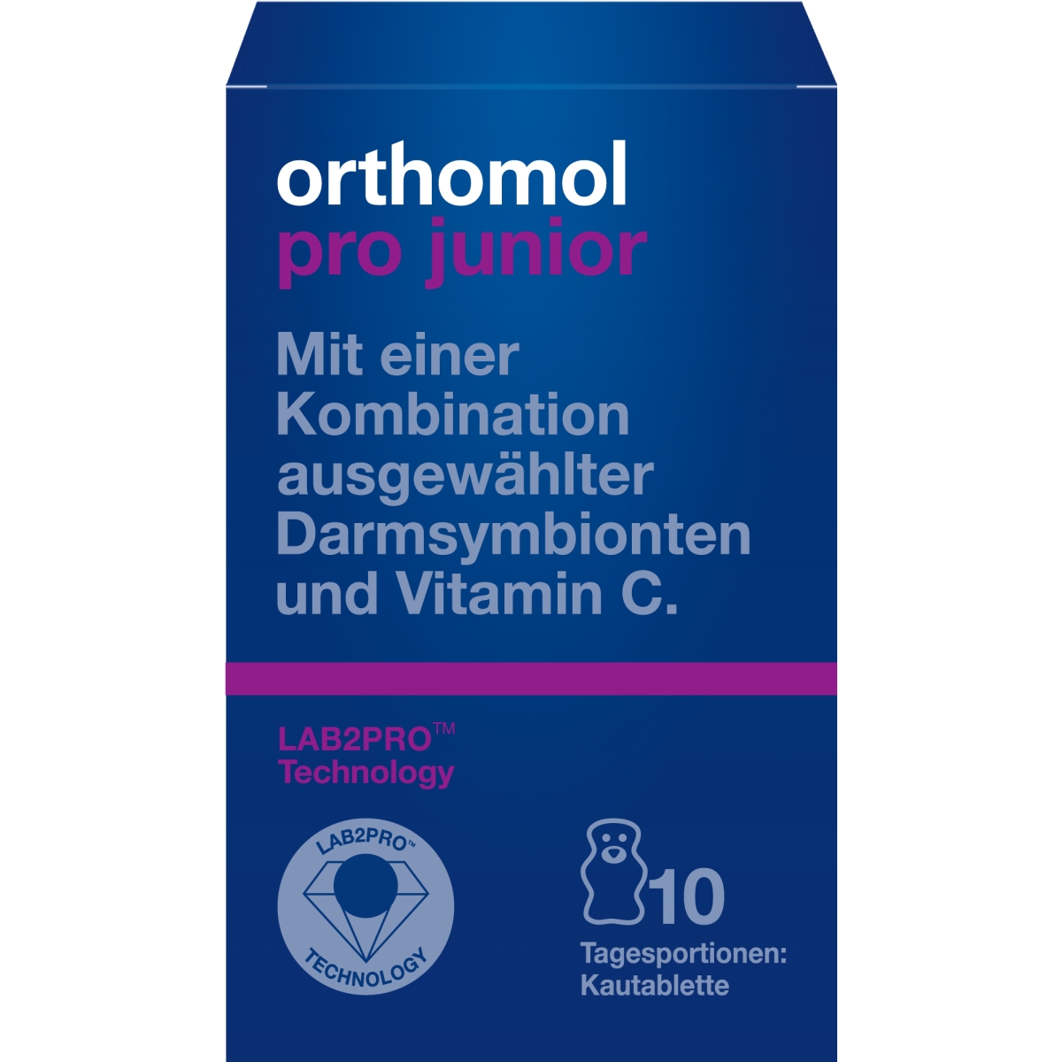 ORTHOMOL Pro Junior košļājamās tabletes, 10 gab. - Produkta attēls