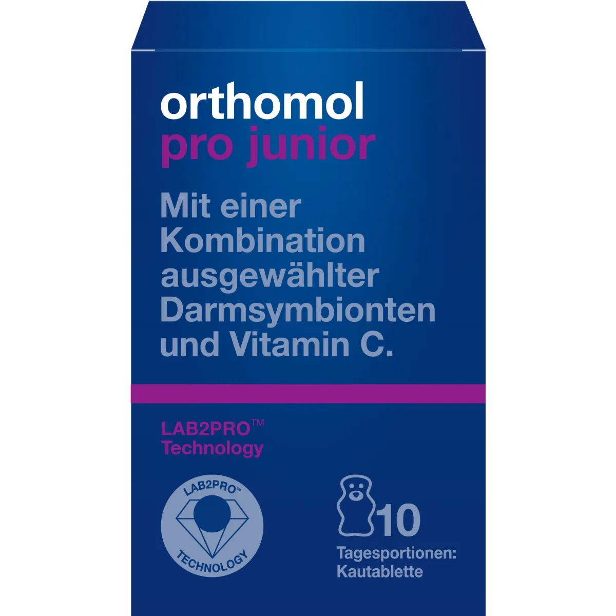 ORTHOMOL Pro Junior košļājamās tabletes, 10 gab. - Produkta attēls