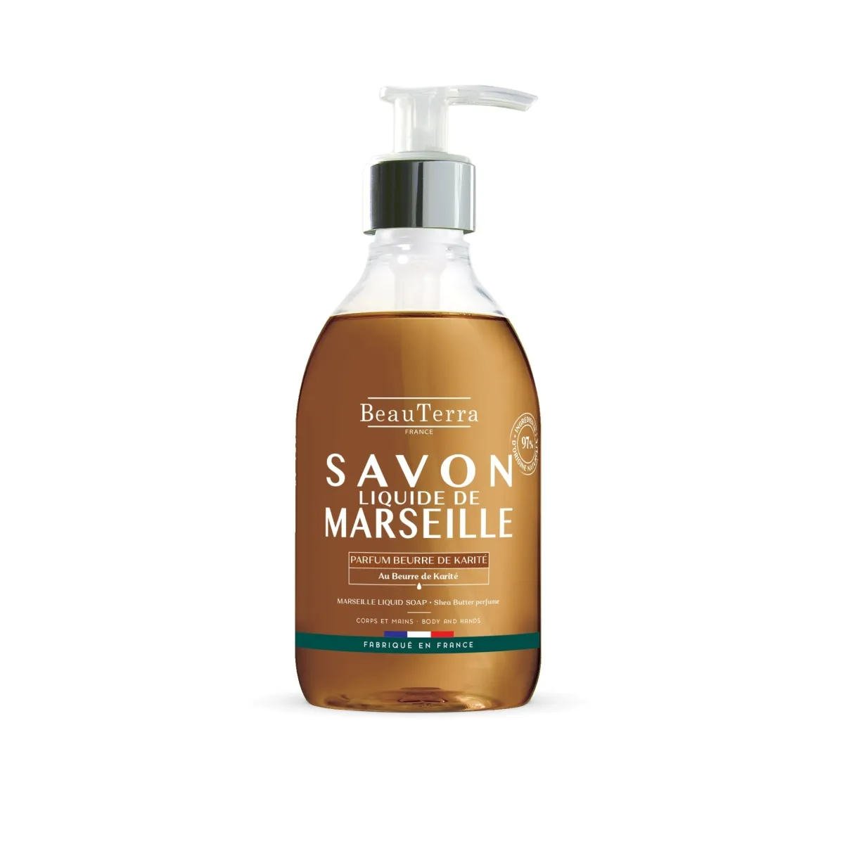 BEAUTERRA Šī sviesta Marseļas šķidrās ziepes, 300 ml - Produkta attēls