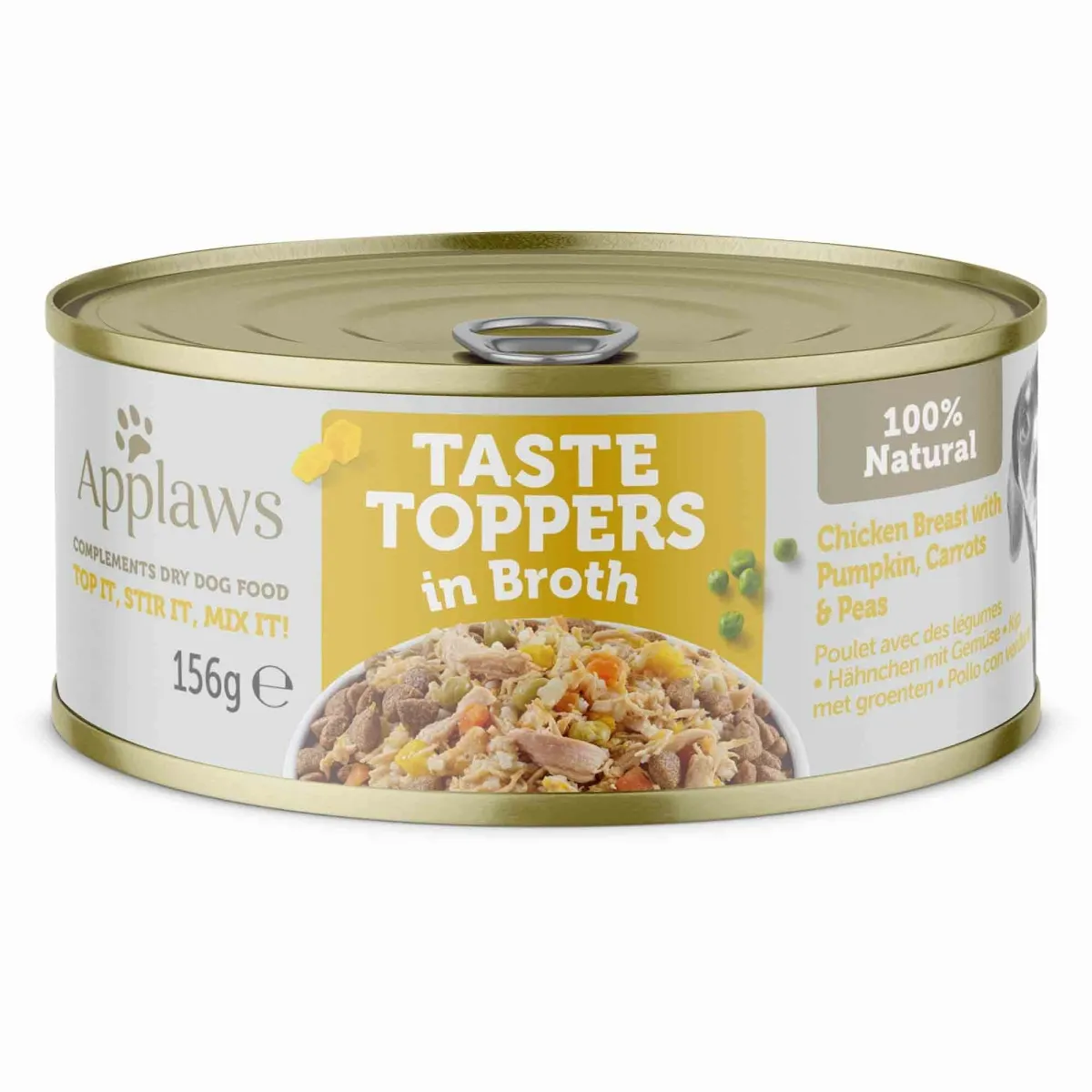 Applaws suņu konservēta barība vistas krūtiņa/dārzeņi buljonā 156g - Produkta attēls