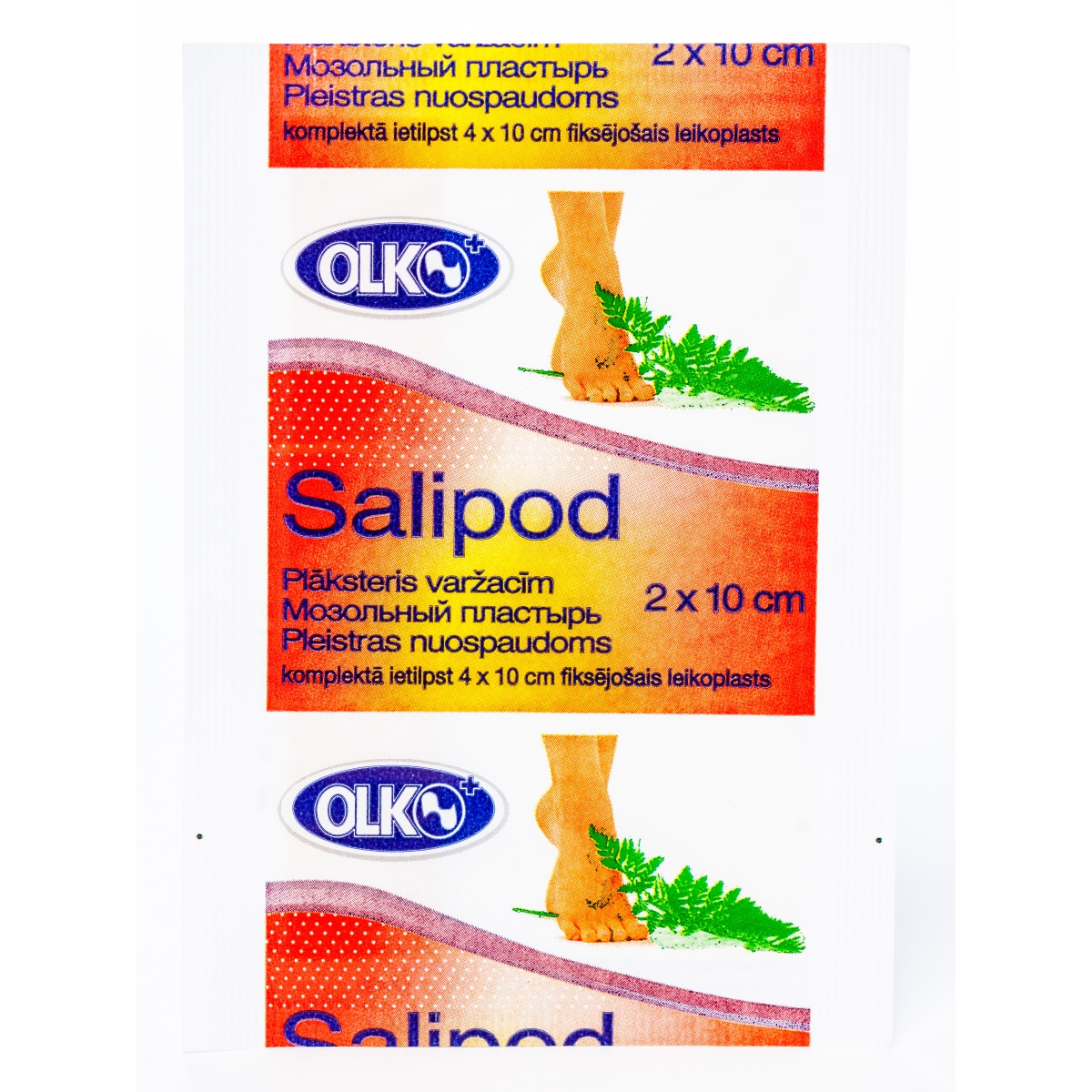 SALIPOD PLĀKSTERIS VARŽACĪM 2x10CM (OLKO) - Produkta attēls