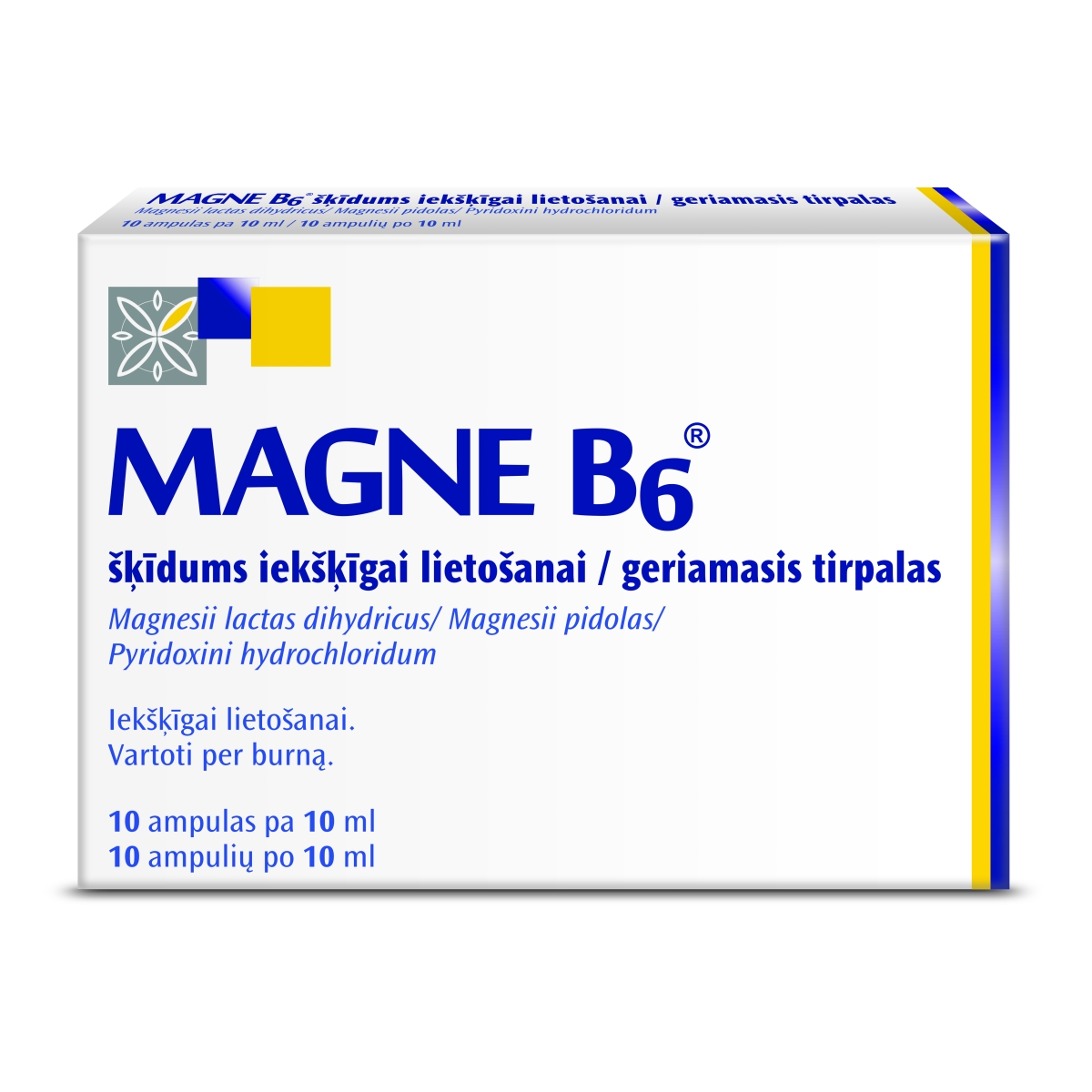 MAGNE-B6 10 ml ampulas, 10 gab. - Produkta attēls