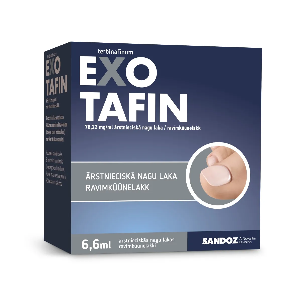 EXOTAFIN ĀRST NAGU LAKA 78.22MG/ML 6.6ML - Produkta attēls