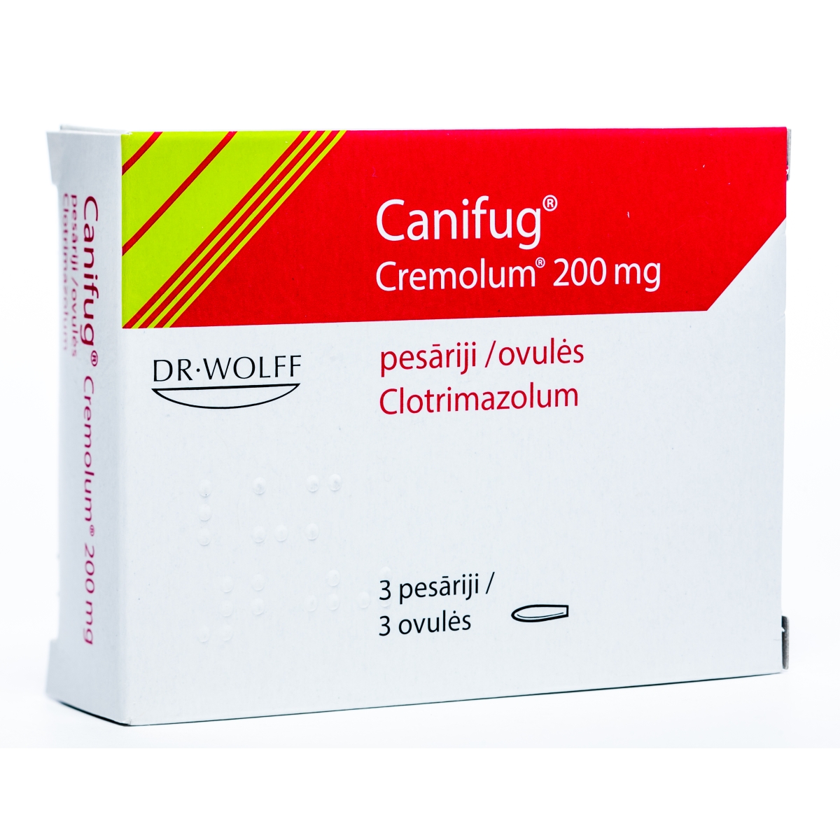 CANIFUG CREMOLUM 200MG VAGINĀLĀS SVECĪTES N3 - Produkta attēls