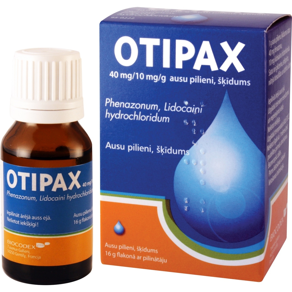 OTIPAX AUSU PILIENI 16G - Produkta attēls