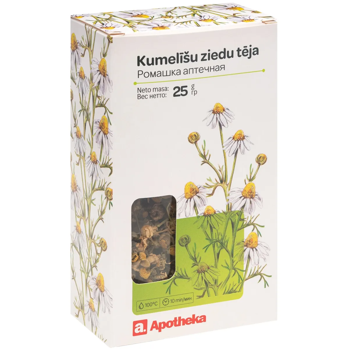 APOTHEKA Kumelīšu ziedu tēja, 25 g - Produkta attēls