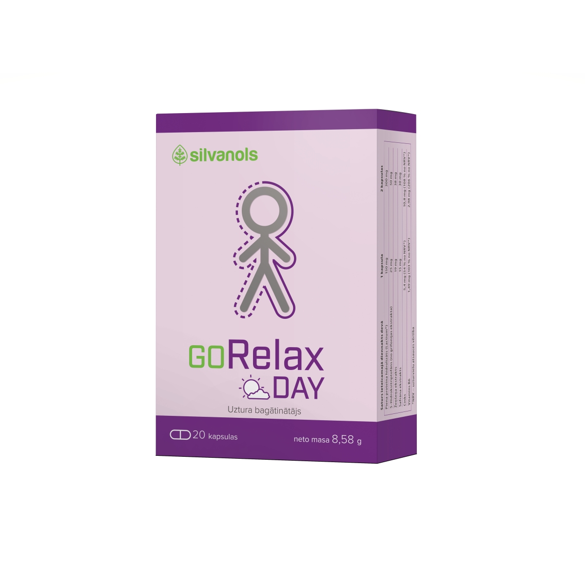 GORELAX Day kapsulas, 20 gab. - Produkta attēls