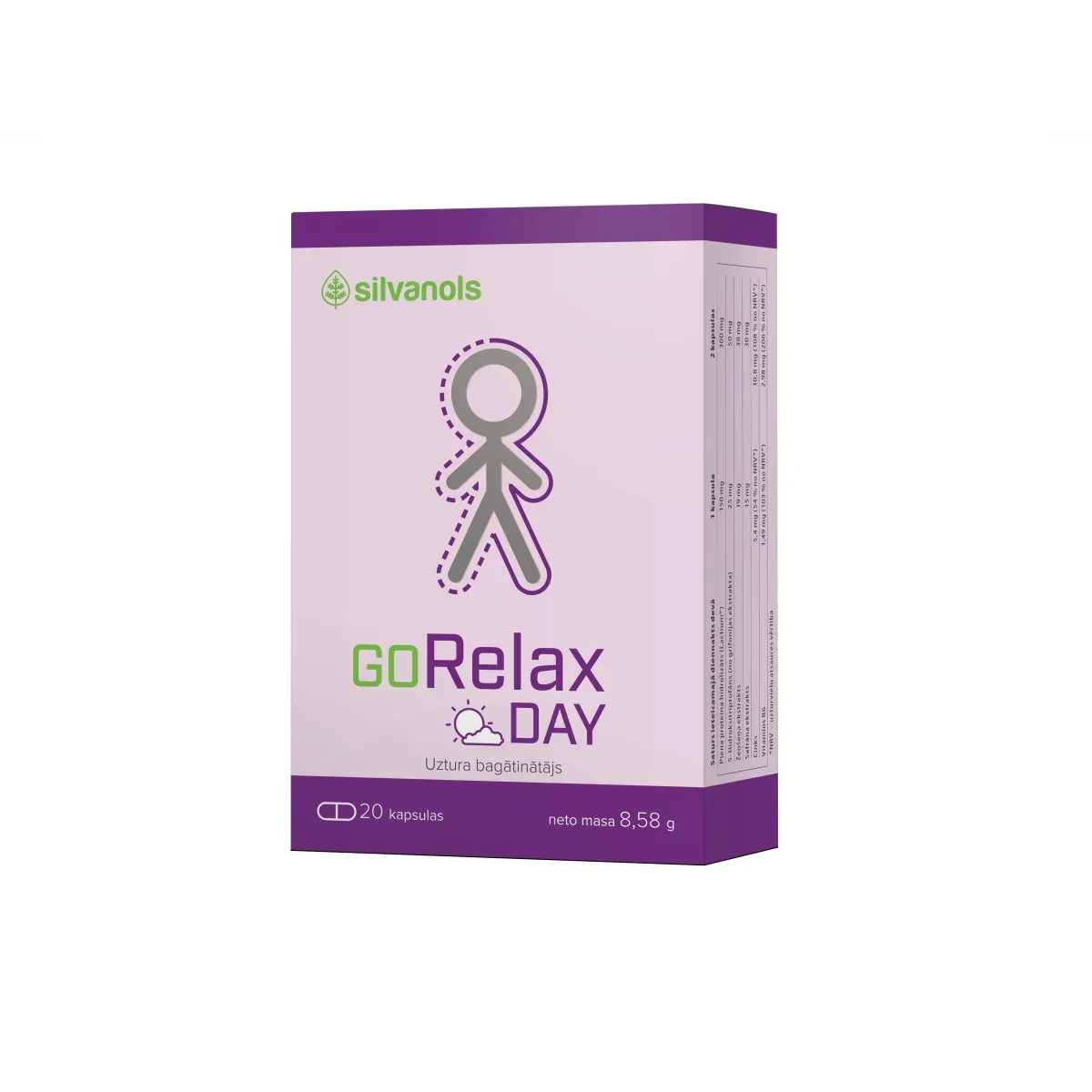 GORELAX Day kapsulas, 20 gab. - Produkta attēls