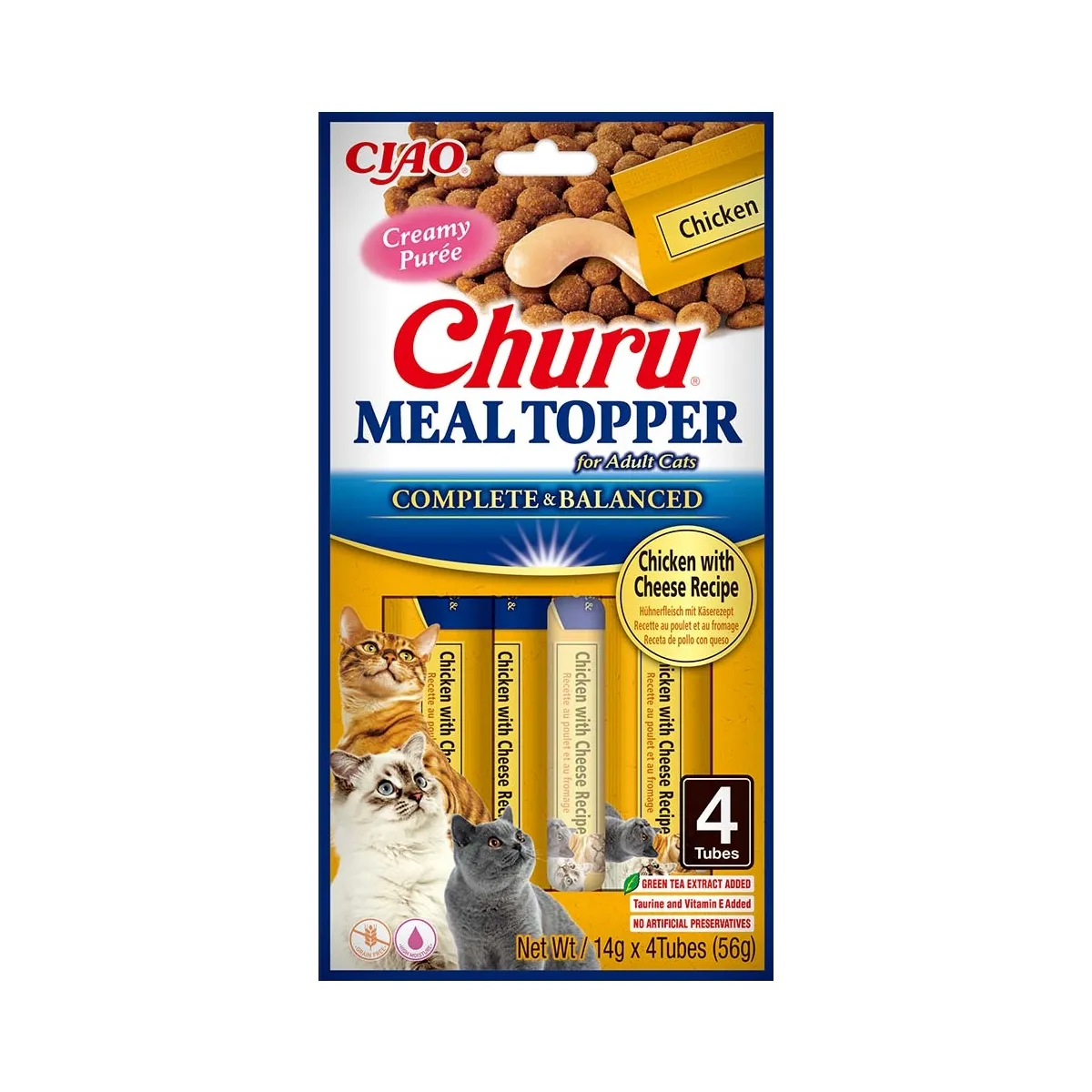 Churu Meal Topper mērce kaķiem, tuncis&siers 56g (14gx4) N12 - Produkta attēls